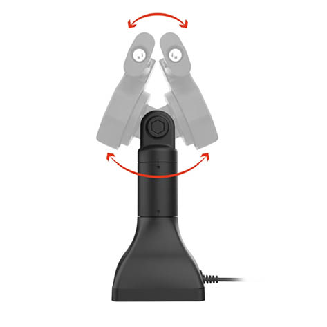 RAM Mounts GDS Uni-Conn Stand-Ladestation (7 Zoll) - Dreh- & Schwenkbar - abschliebar (Schlüssel) - mit PoE