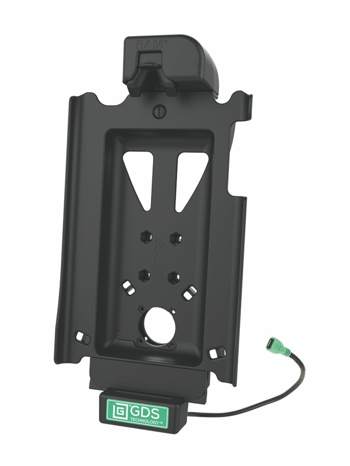 RAM Mounts GDS Tough-Dock Halteschale (Schnappverschluss) für Samsung Tab A 10.5 - in IntelliSkin Schutzhülle - Micro-USB-Anschluss