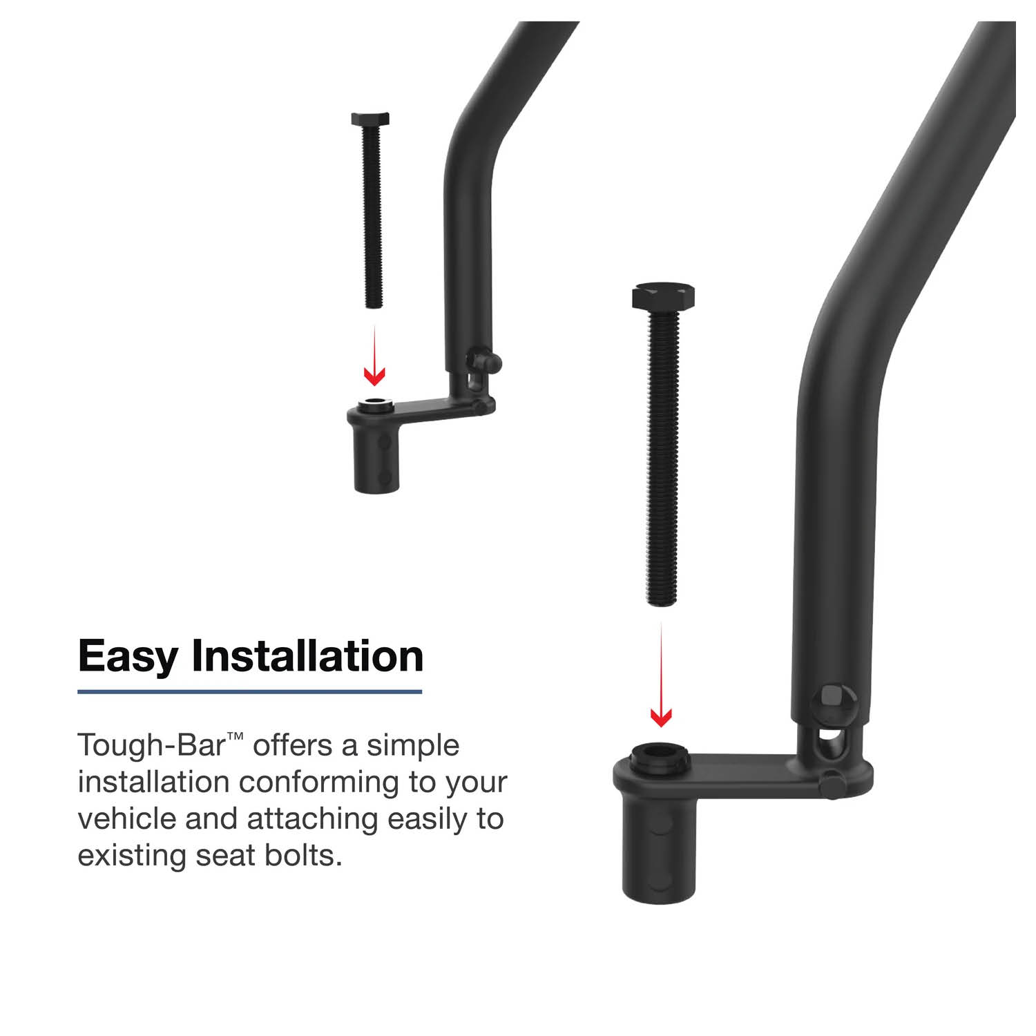 RAM Mounts Tough-Bar™ für Ford F-Serie (2021-2026) mit Head-Up Display (Konsole)