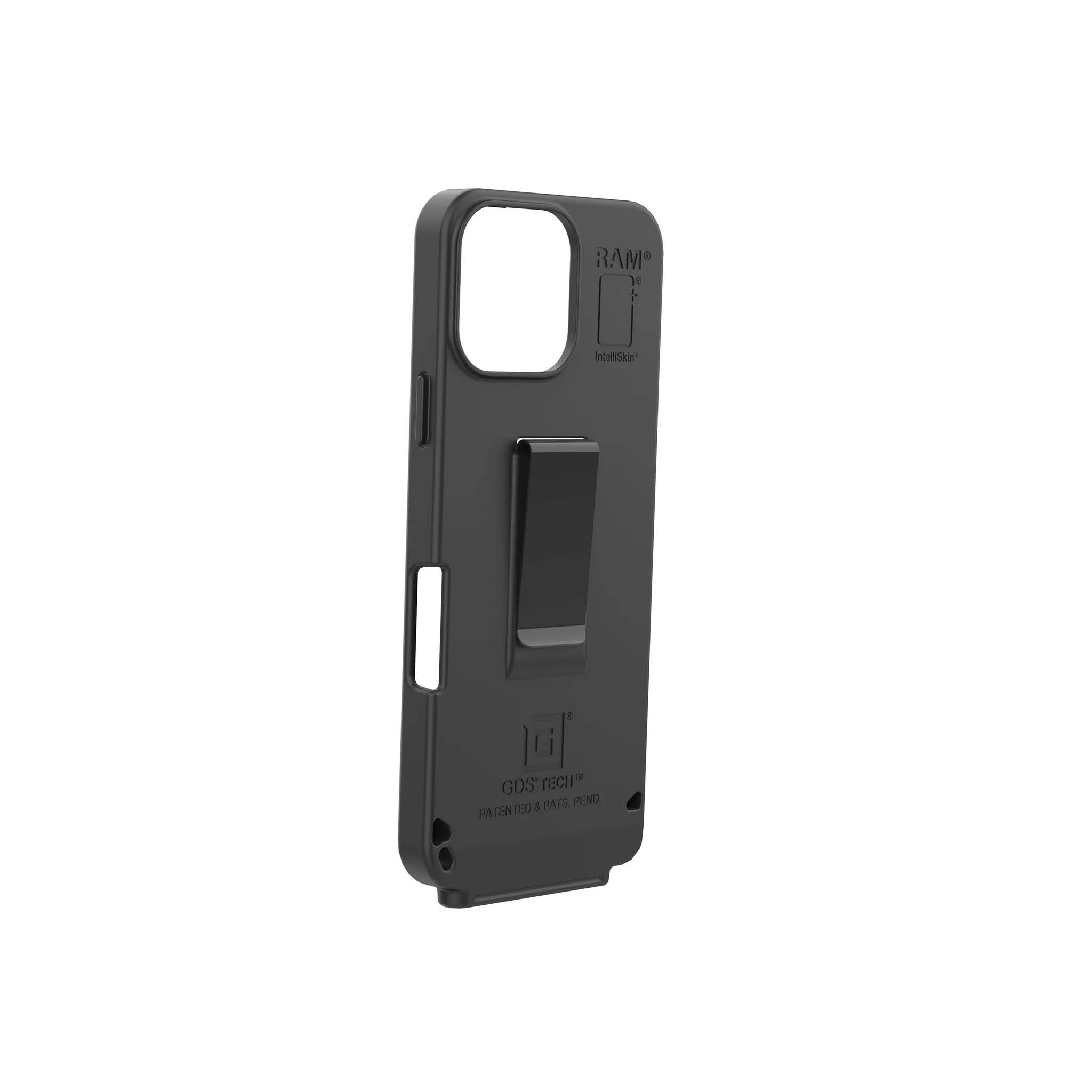 RAM Mounts IntelliSkin Ladeschutzhülle für Apple iPhone 16 Pro Max - Externer USB-C-Anschluss, GDS-Technologie