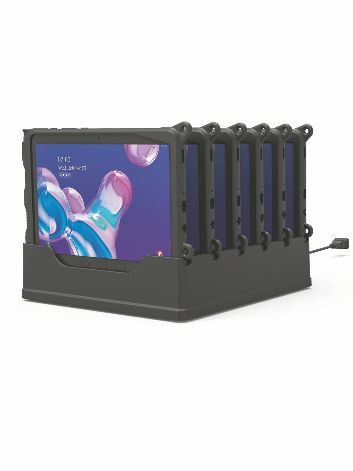 RAM Mounts 6-fach Tisch-Ladestation für Samsung Tab Active5 Pro, 4 Pro, Tab Active5 & Active3