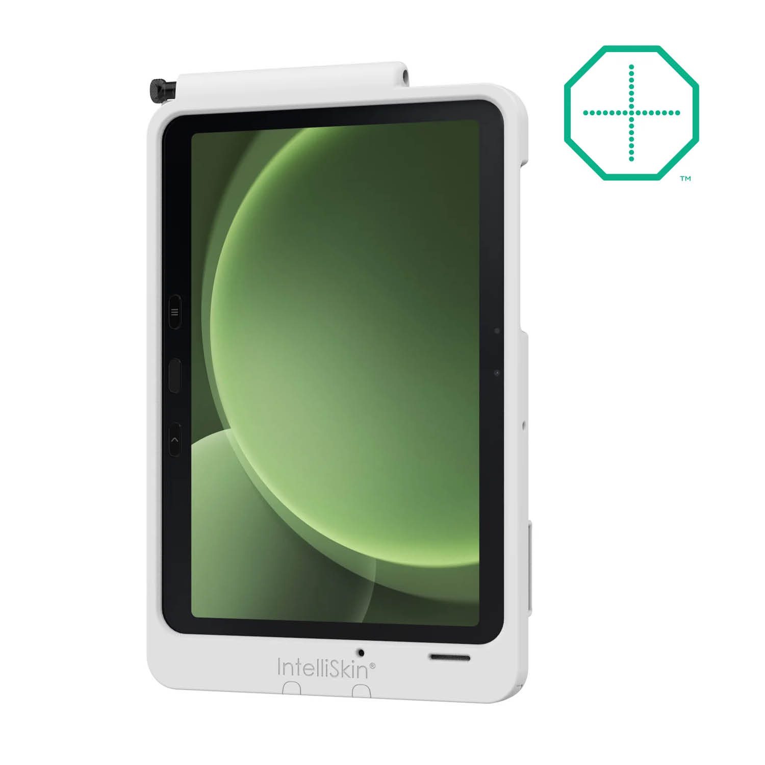 RAM Mounts IntelliSkin Thin-Case Ladeschutzhülle für Samsung Tab Active5 Pro & 4 Pro - Rückseitige Pogo Pads - Externer USB-C Anschluss - hellgrau