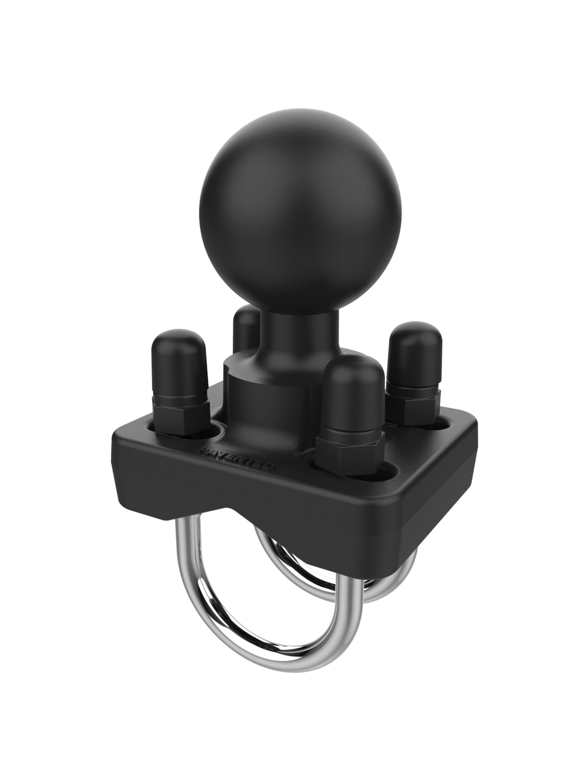 RAM Mounts Double U-Bolt Clamp for Rails - Clamping Range 25.4-31.75 mm - C Ball (1.5")