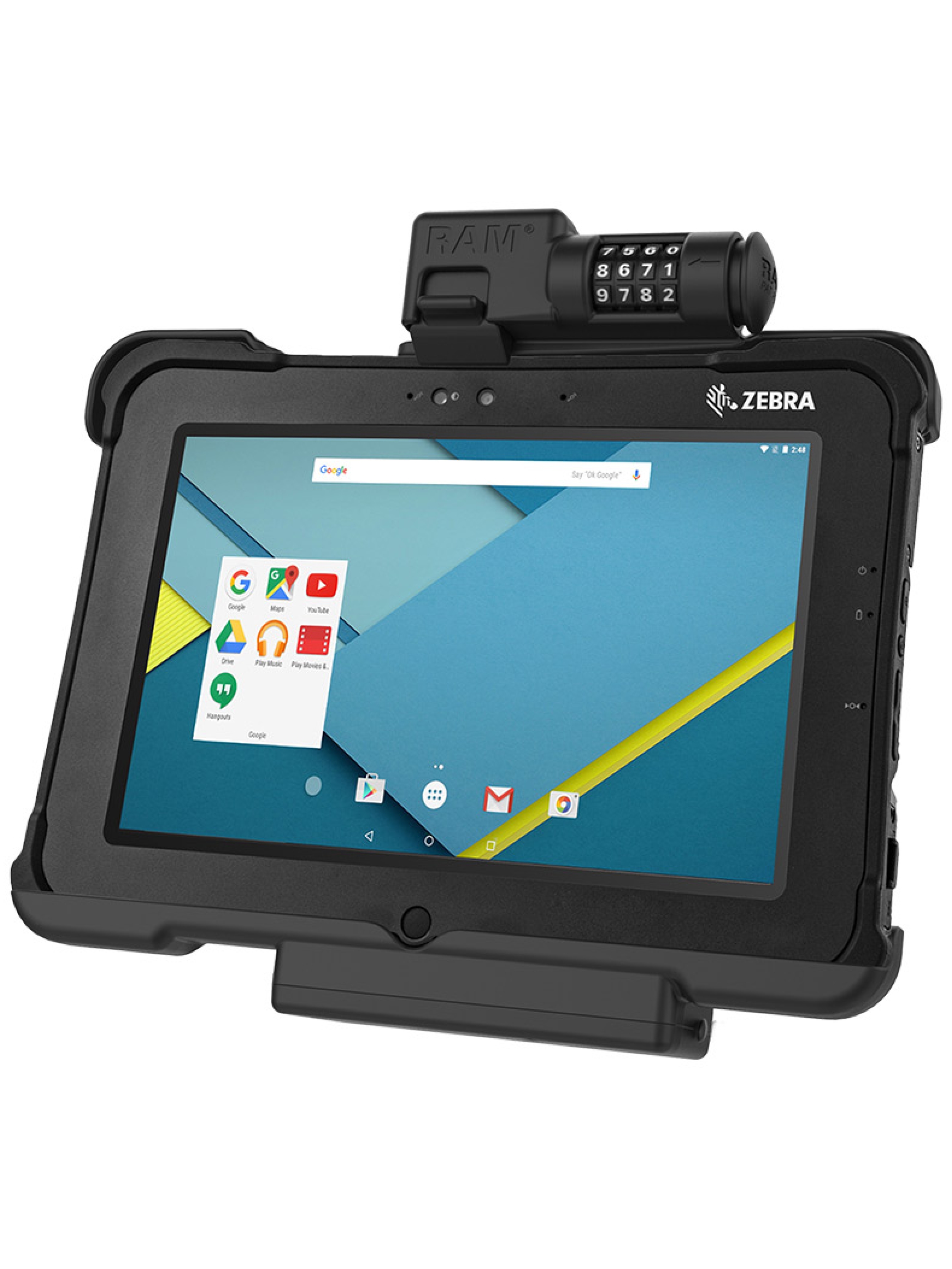 RAM Mounts Form-Fit Halteschale (Zahlenschloss) für Zebra XSLATE L10