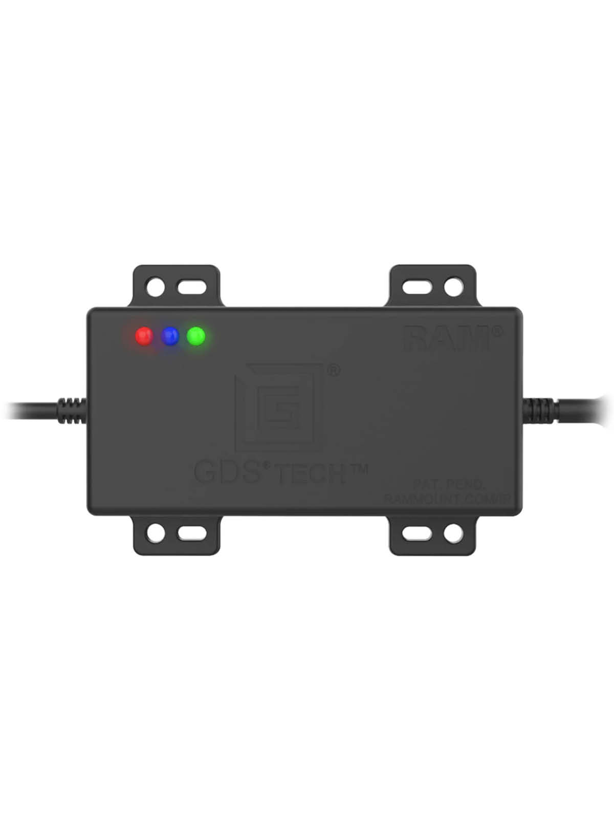 RAM Mounts GDS CAN Bus mit 9-Pin Anschluss - 12-24V DC Eingang, 5V-12V DC Ausgang, USB-C (männlich)