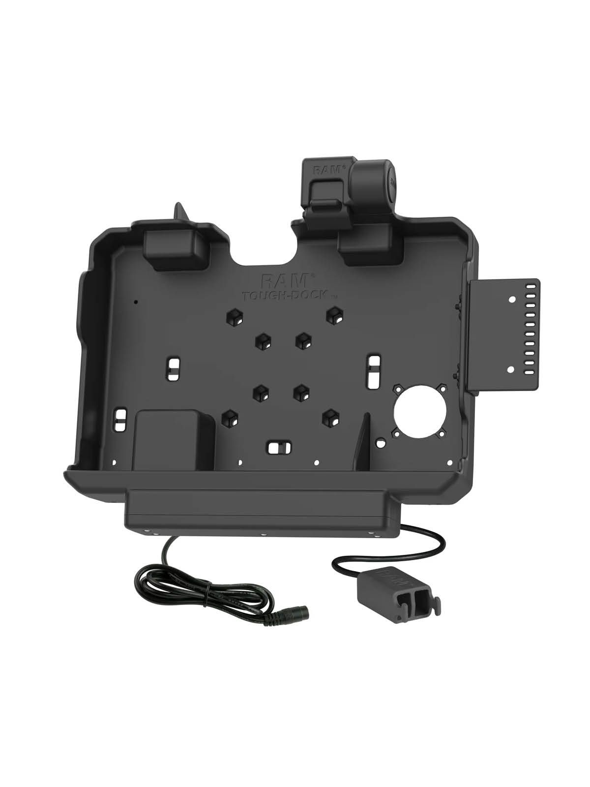 RAM Mounts Form-Fit Docking-Station für Getac ZX10 - Stromversorgung, Dual USB-A Datenanbindung, 4-Loch AMPS- und VESA-Aufnahme