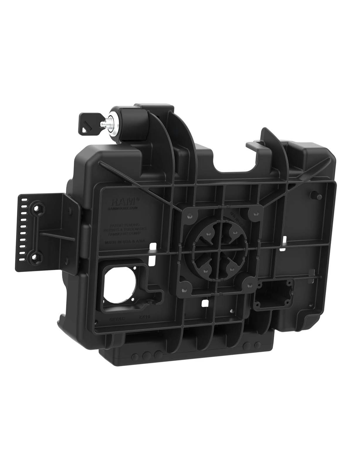 RAM Mounts Form-Fit Halteschale für Getac ZX10 - abschließbar, 4-Loch AMPS- und VESA-Aufnahme