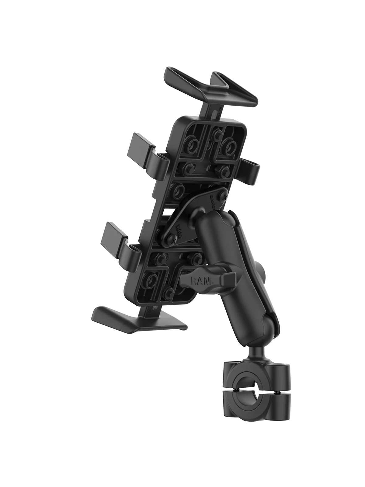 RAM Mounts Torque Finger-Grip Universal-Halterung - B-Kugel (1 Zoll), Torque-Basis (19-25 mm Durchmesser), mittlerer Verbindungsarm
