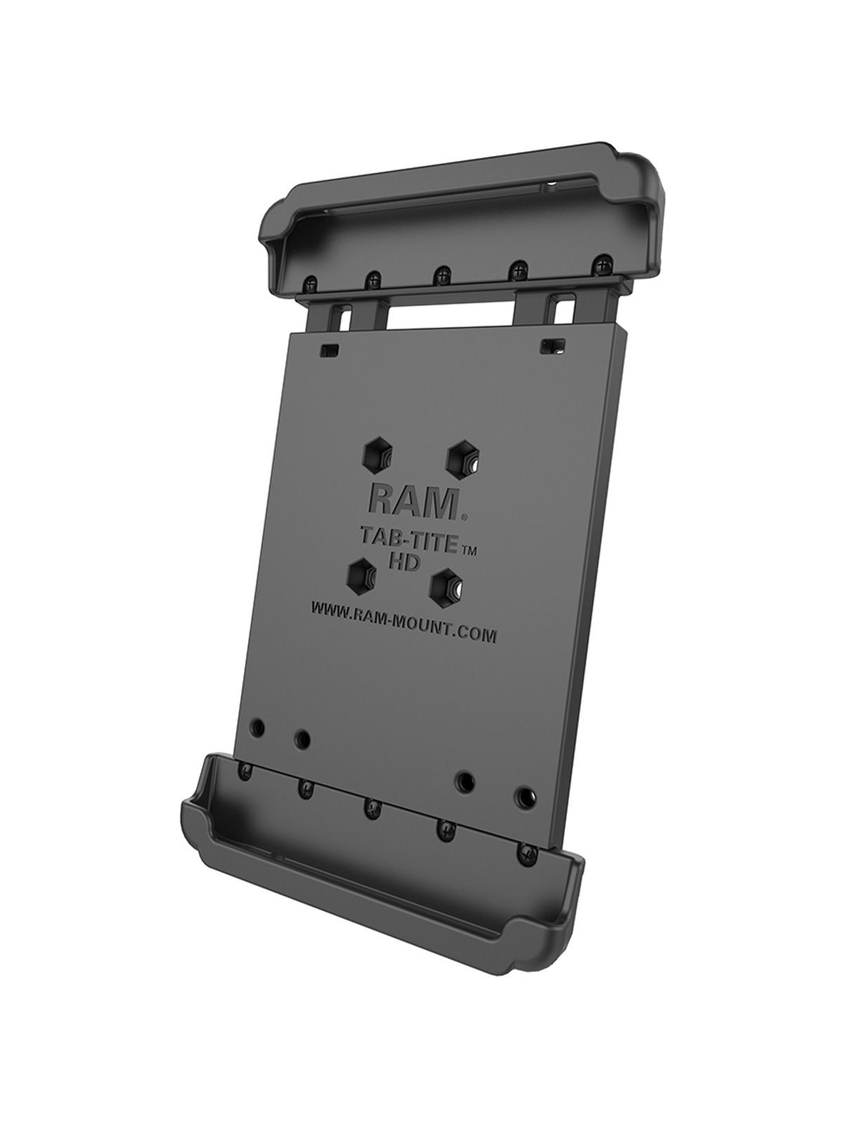 RAM Mounts Universal Tab-Tite Halteschale für 7-8 Zoll Tablets inkl. Samsung Tab 4 8.0/Tab E 8.0 (ohne Schutzgehäuse/-hüllen) - AMPS-Aufnahme, Schrauben-Set