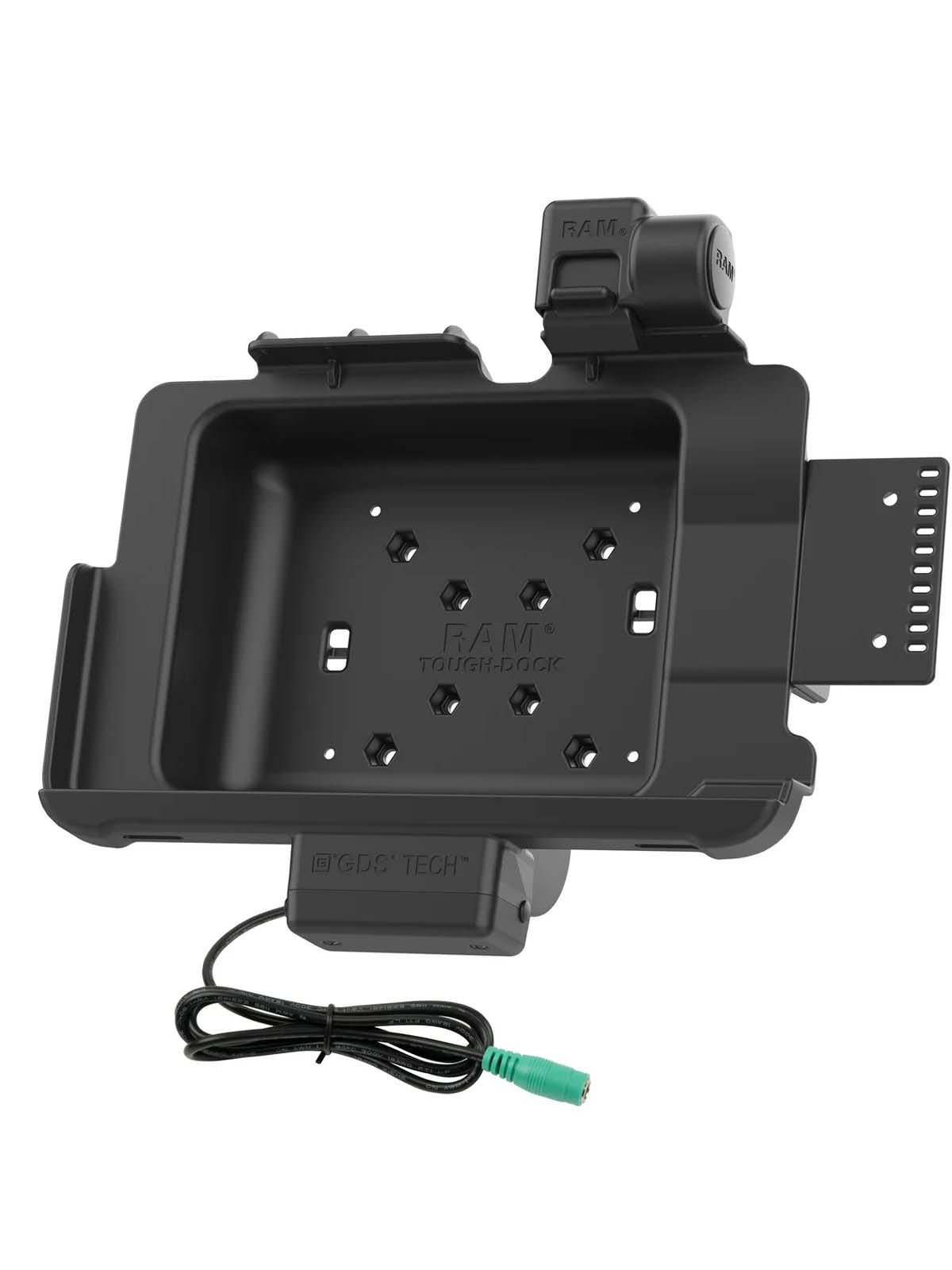 RAM Mounts GDS Tough-Dock mit Schnappverschluss für Zebra ET4x 10 Zoll Tablet mit Zebra-Schutzrahmen - 5,5 mm Klinke Eingang, AMPS-/VESA-Aufnahme
