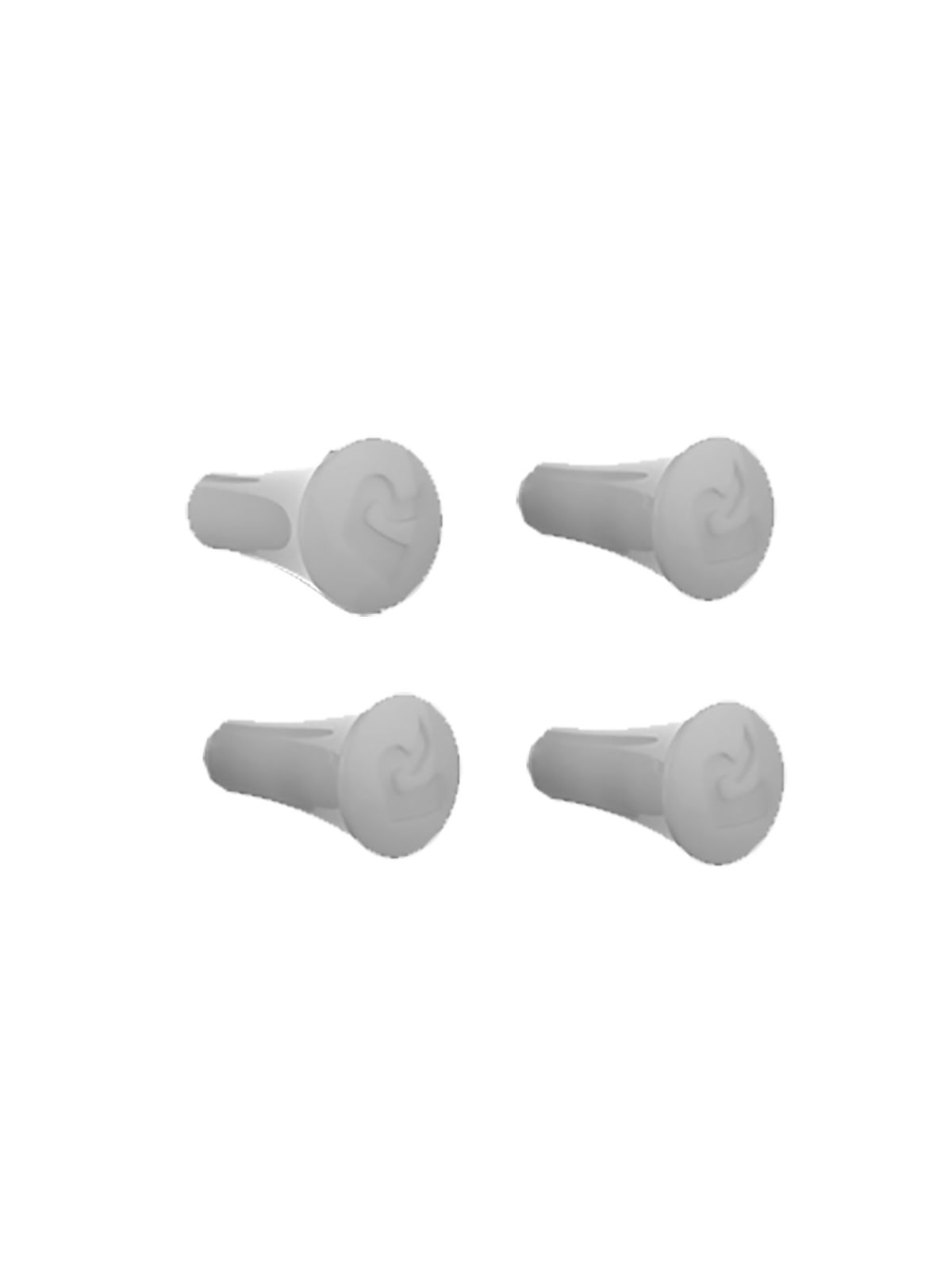 RAM Mounts Ersatz-Gummifinger für X-Grip Tablet-Halteklammern (UN8) - grau, 4er-Packung