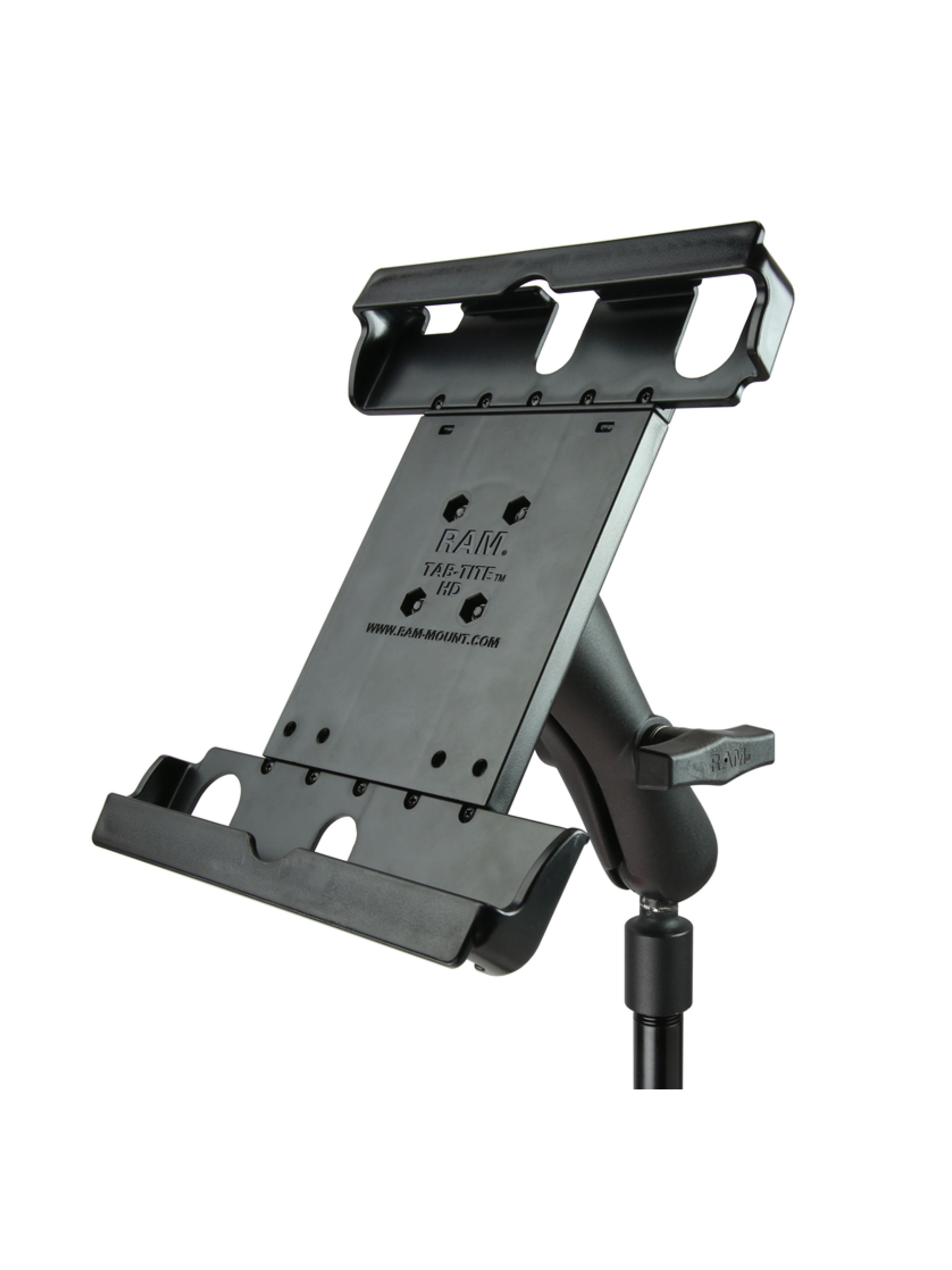 RAM Mounts Pod HD Universal Fahrzeughalterung für 9-10,5 Zoll Tablets - C-Kugel (1,5 Zoll), Ratchet-System, Tab-Tite Halteschale