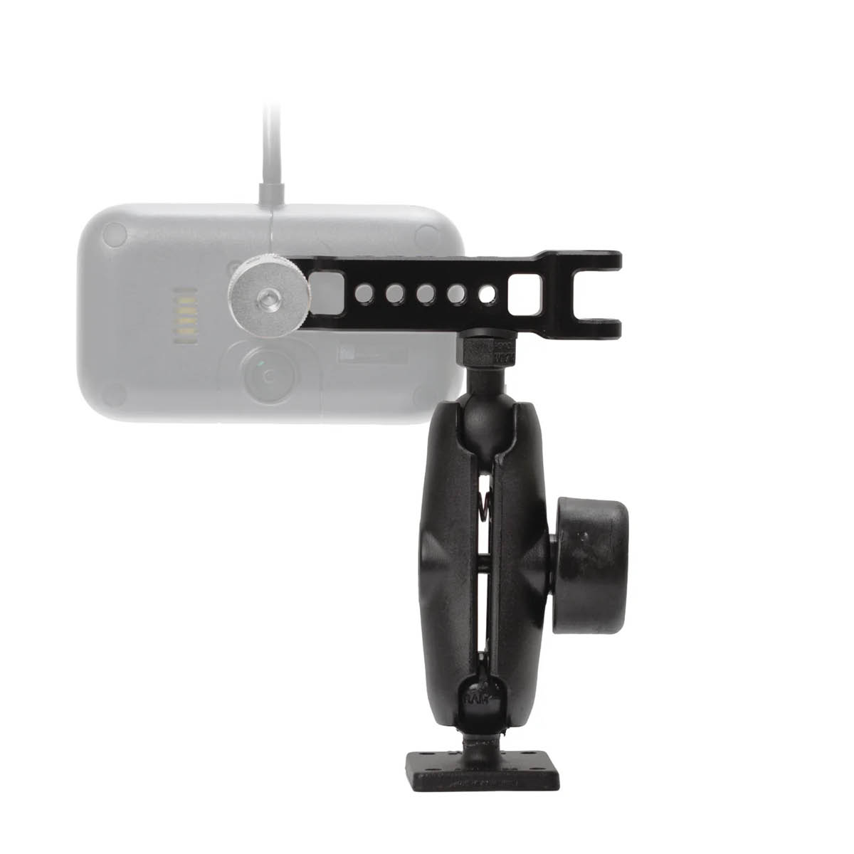 RAM Mounts Fahrzeug-Aufbauhalterung für Motive AI Dashcam inkl. Erweiterungs-Klammer - B-Kugel (1 Zoll), Mittlerer Verbindungsarm