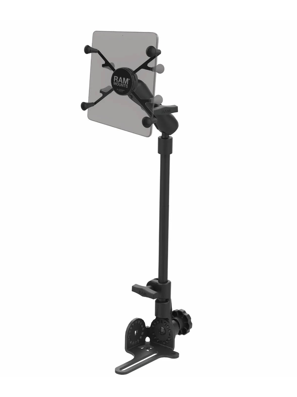 RAM Mounts Pod HD Universal Fahrzeughalterung für 7-8 Zoll Tablets - C-Kugel (1,5 Zoll), Ratchet-System, X-Grip Halteschale