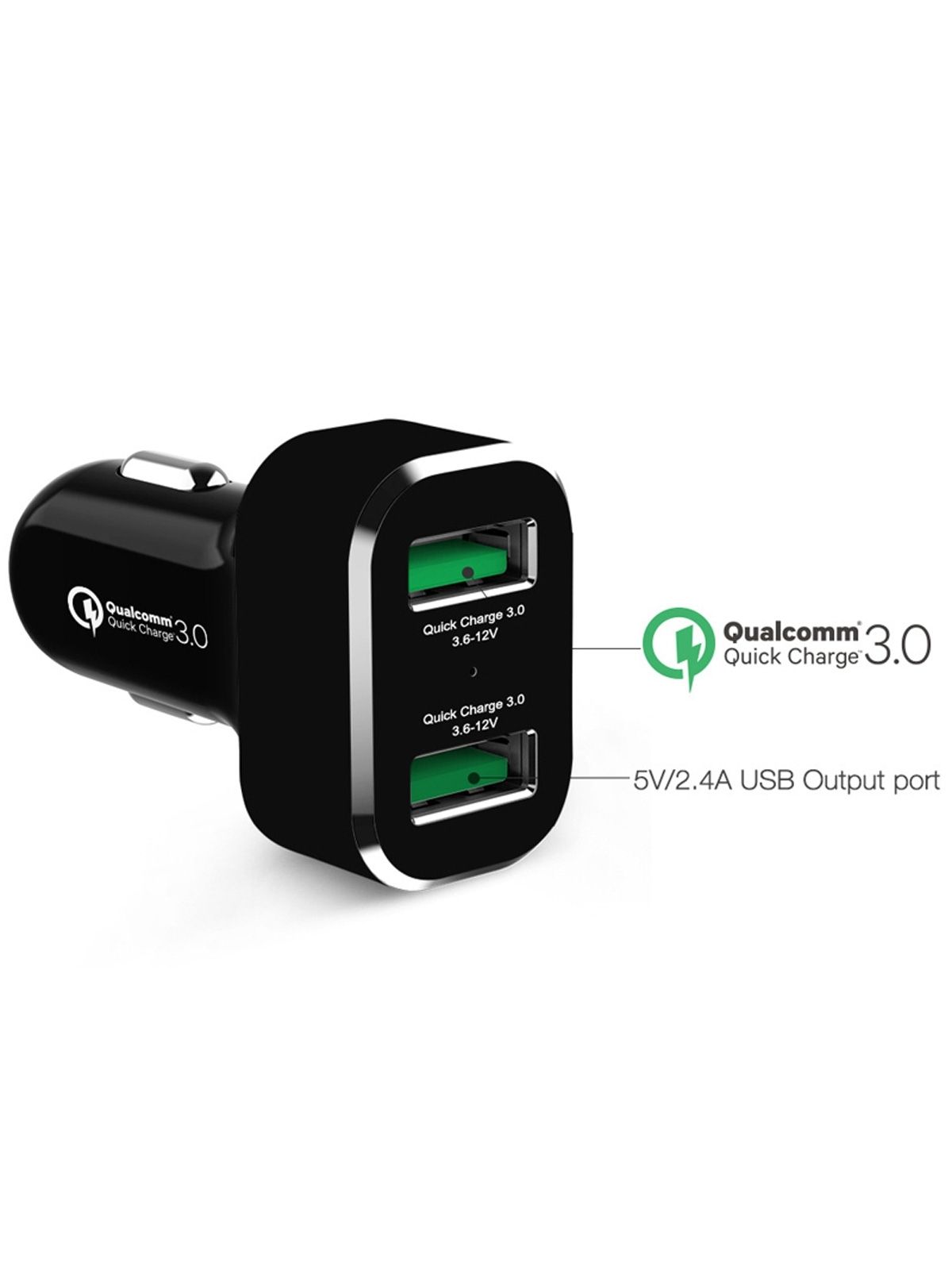 RAM Mounts GDS Zigarettenanzünder-Adapter - USB (2x Typ-A 2.0), Qualcomm-Schnell-Ladefunktion