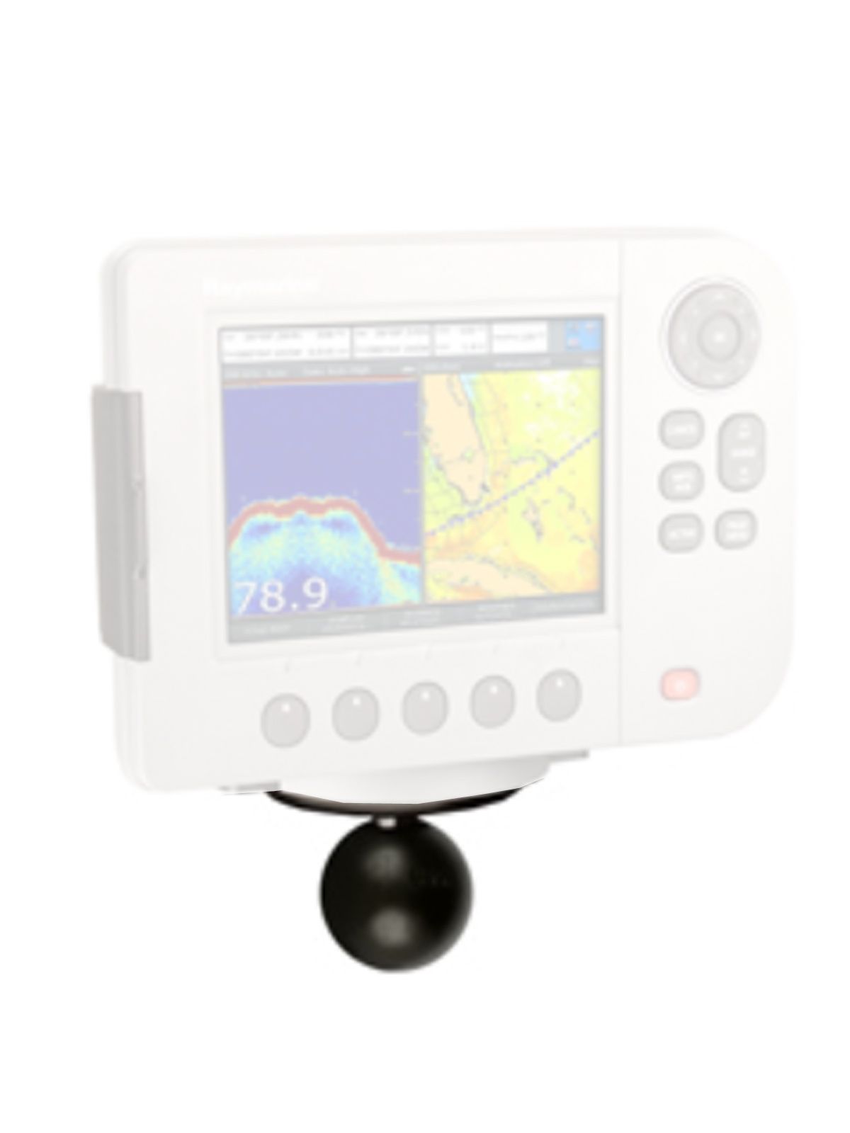 RAM Mounts runde Basisplatte für Raymarine mit C-Kugel (1,5 Zoll) - im Polybeutel