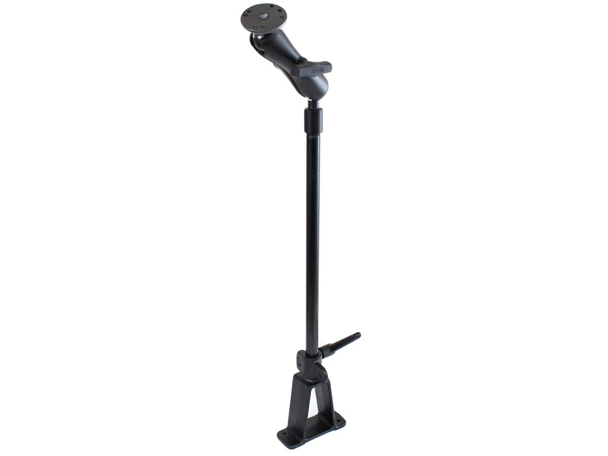 RAM Mounts Fahrzeug-Befestigung - Keil-Standfuss, 450 mm Rohr, mit AMPS-Anbindung, C-Kugel (1,5 Zoll), im Polybeutel