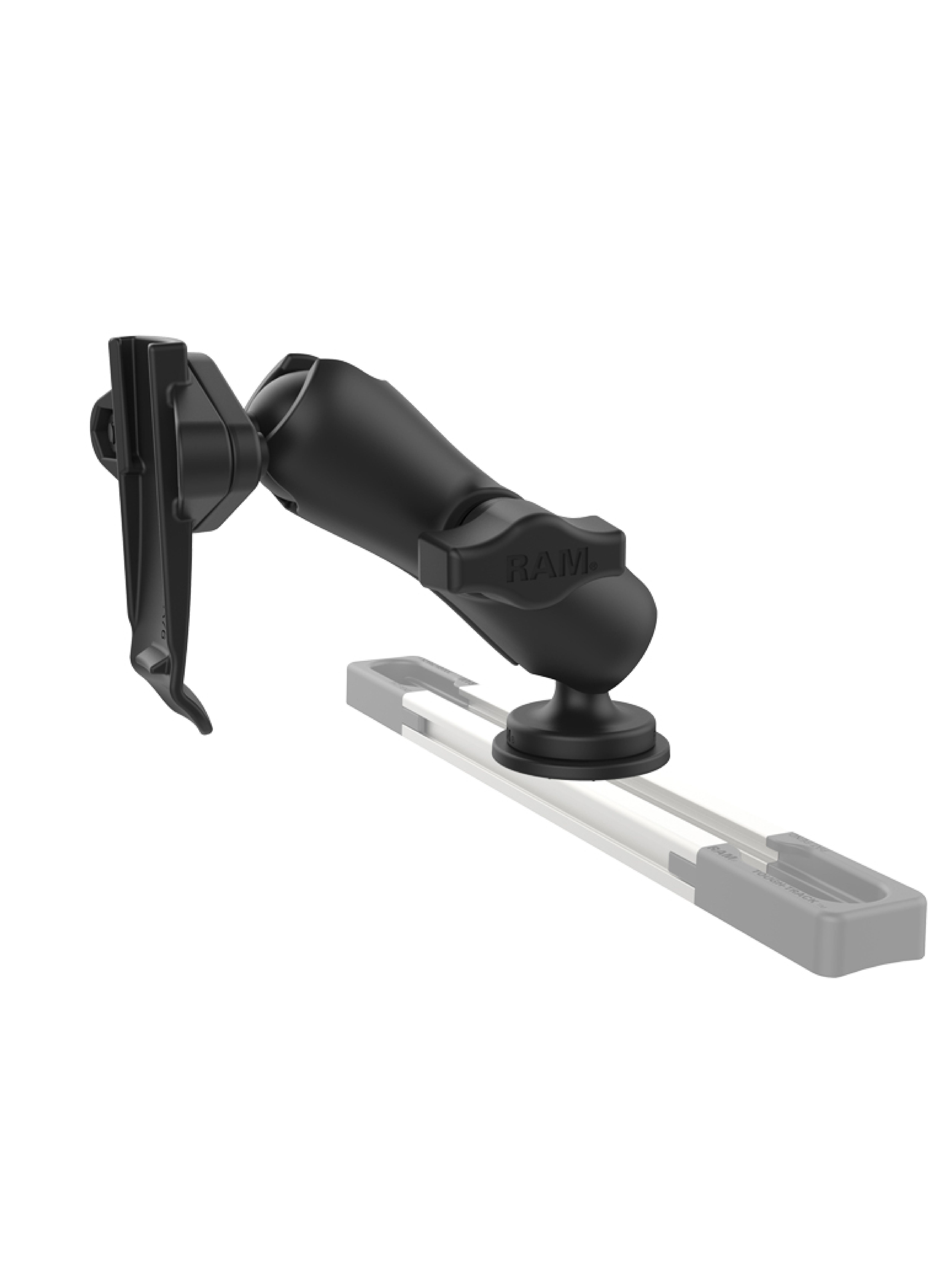 RAM Mounts Track Ball Halterung mit Garmin-Adapter - B-Kugel (1 Zoll), mittlerer Verbindungsarm