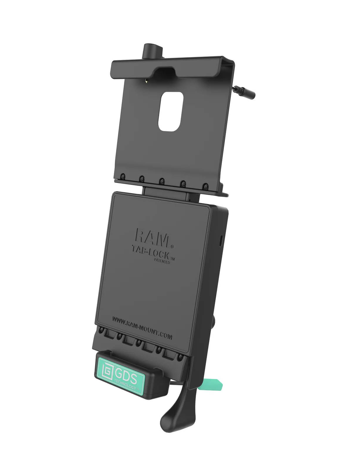 RAM Mounts GDS Tab-Lock Halteschale (Schlüsselverriegelung) für Samsung Tab A 10.5 - in IntelliSkin Schutzhülle - USB-C-Anschluss