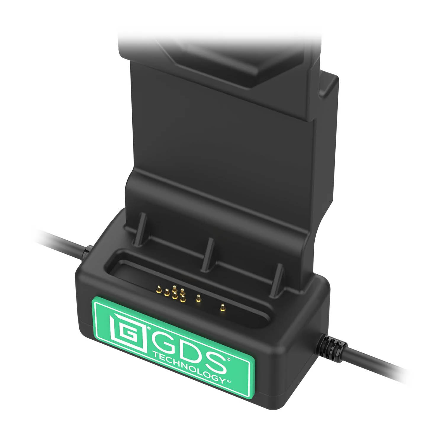 RAM Mounts GDS Uni-Conn Ladedock (Schlüsselverriegelung) mit Entriegelungsknopf - 2-Loch AMPS - USB-C-Anschluss - Schrauben-Set