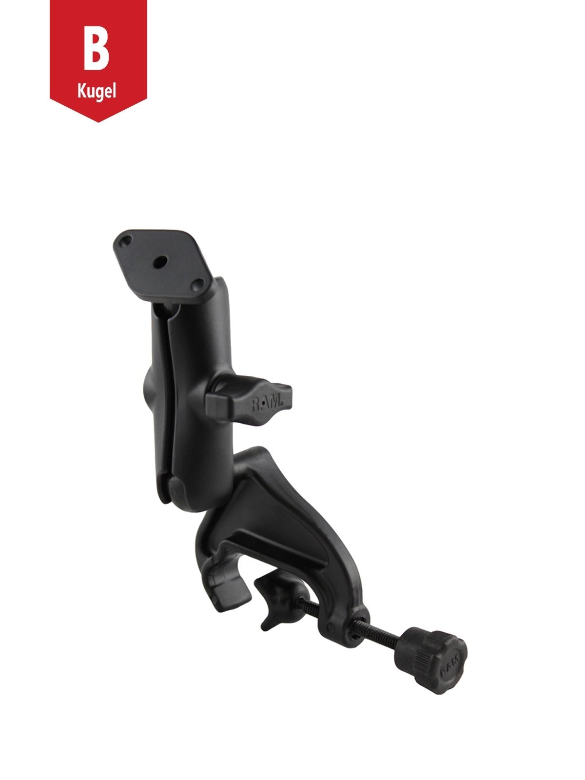 RAM Mounts Luftfahrt-Set - B-Kugel (1 Zoll), Steuerhorn-Klammer, mittlerer Verbindungsarm, Diamond-Basisplatte (Trapez)