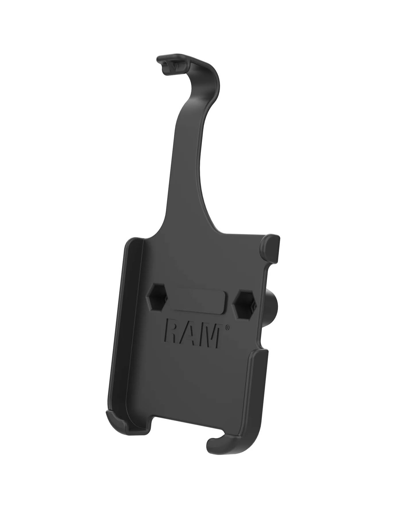 RAM Mounts Form-Fit  Gerätehalteschale für Apple iPhone 15 Pro (ohne Schutzhüllen etc.) - 2-Loch AMPS Aufnahme