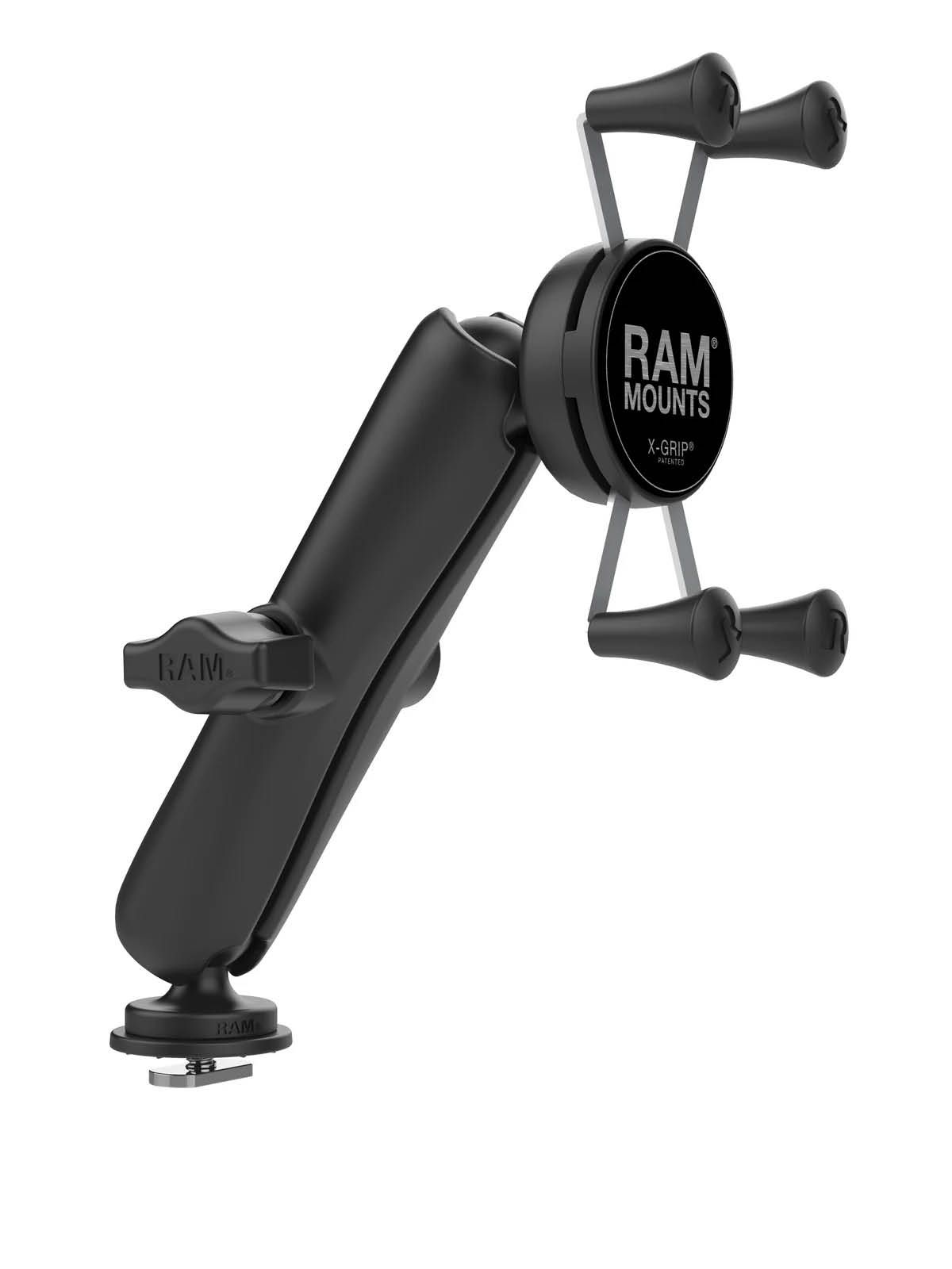 RAM Mounts X-Grip Schienensystem-Halterung für Smartphones - Bis 82,55 mm Breite - Langer Verbindungsarm - Track-Ball Basis - B-Kugel (1 Zoll)