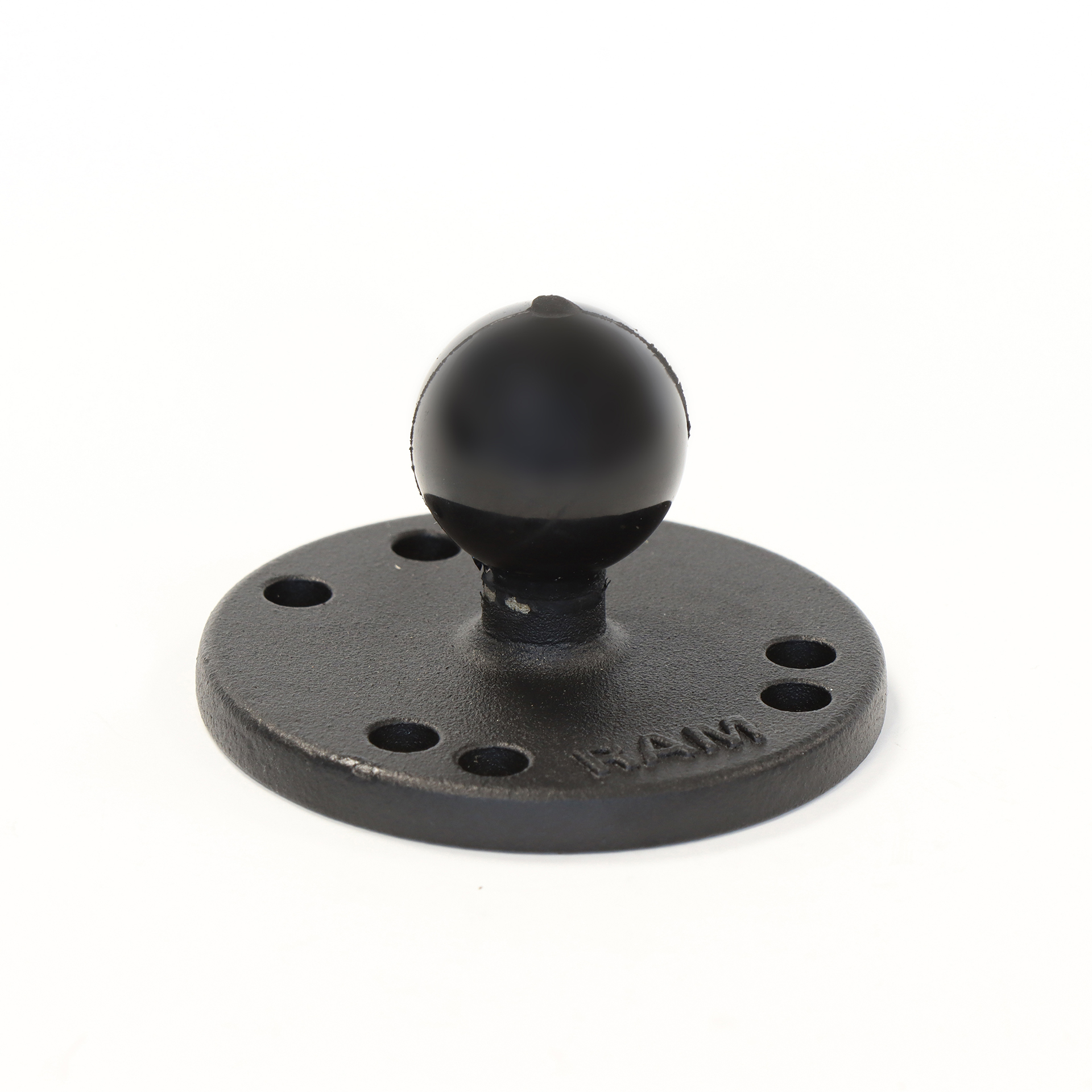 RAM Mounts Basisplatte rund - B-Kugel (1 Zoll), Platten-Durchmesser 63,5 mm, AMPS-Lochraster