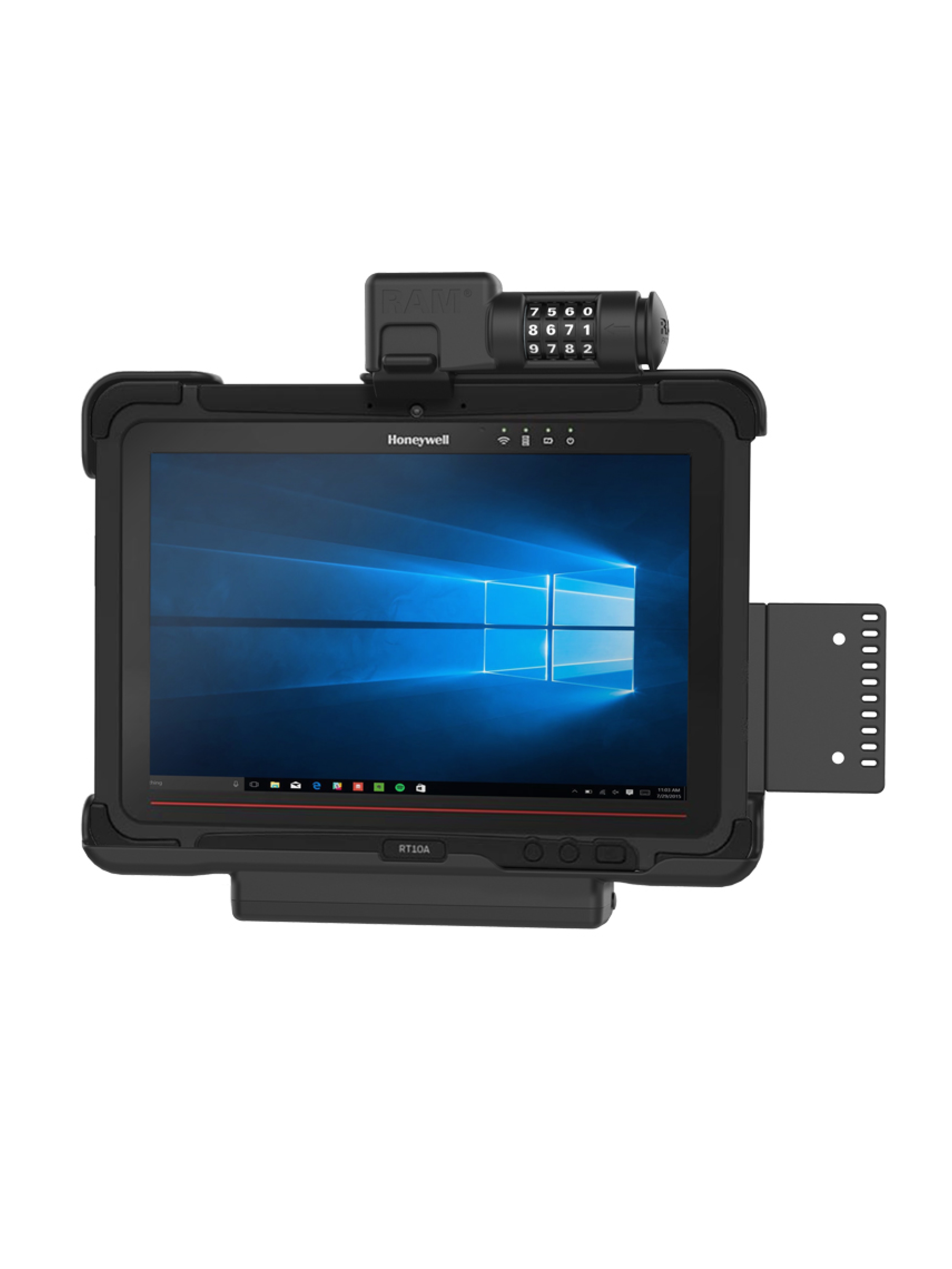 RAM Mounts Form-Fit Halteschale (Zahlenschloss) für Honeywell RT10 Rugged Tablet