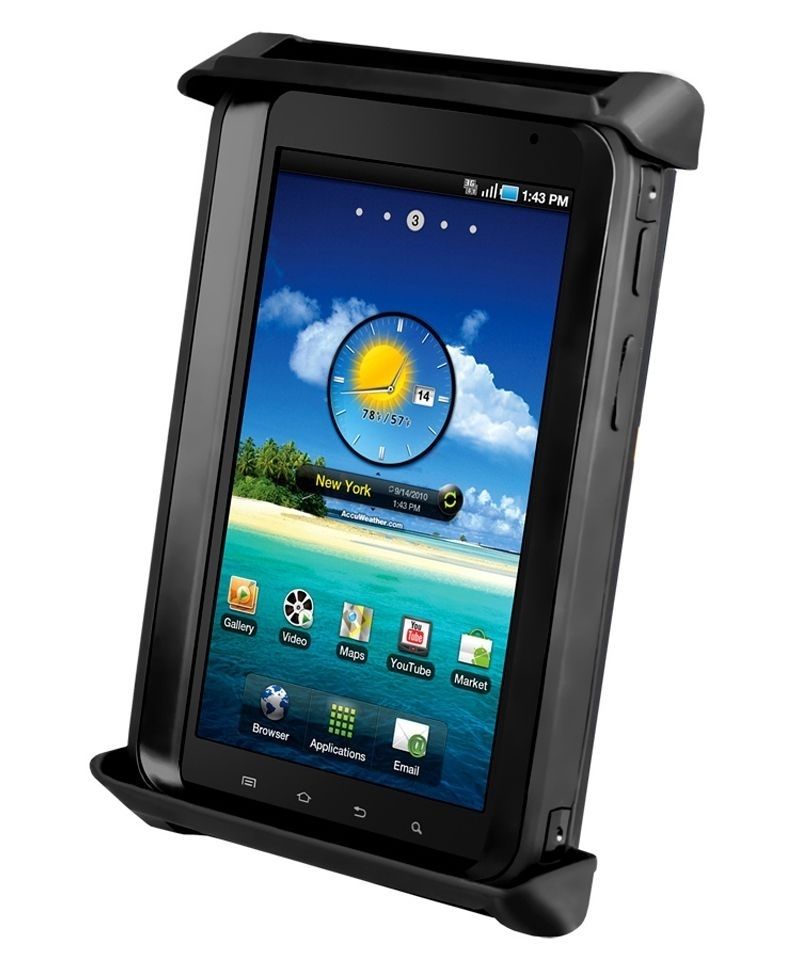 RAM Mounts Tab-Tite Universal Halteschale für bis zu 7 Zoll Tablets (mit/ohne Schutzhüllen) - AMPS-Aufnahme, Schrauben-Set