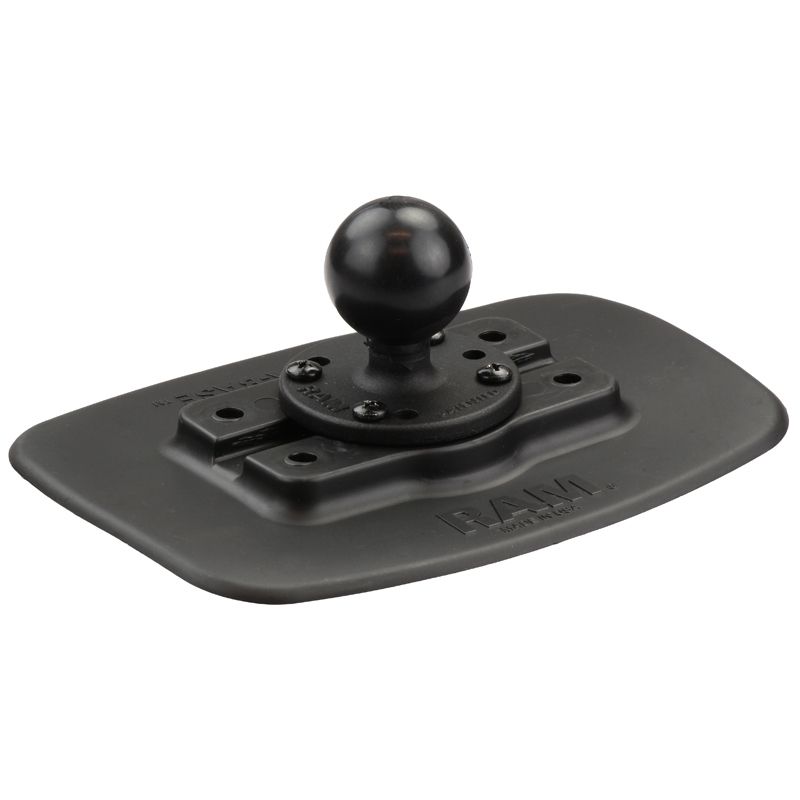 RAM Mounts Bond-A-Base Verbundstoff-Basis für Schlauchboote mit runder Basisplatte - schwarz, inkl. doppelseitigem Klebeband, C-Kugel (1,5 Zoll), im P