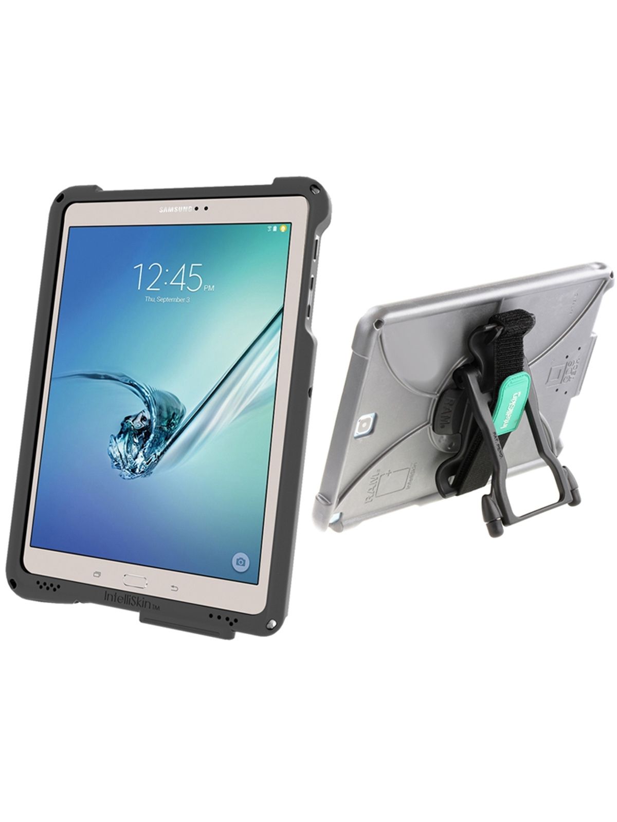 RAM Mounts IntelliSkin-Lade-/Schutzhülle Samsung Galaxy Tab S2 (9.7) mit Handschlaufe u. Standfunktion, GDS-Technologie