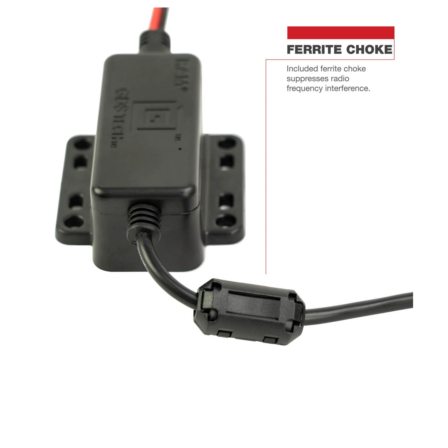 RAM Mounts GDS Strom-Modul - SAE/offene Enden, 10-30V DC Eingang, 5V-15V DC Ausgang, USB-C (männlich & PD)