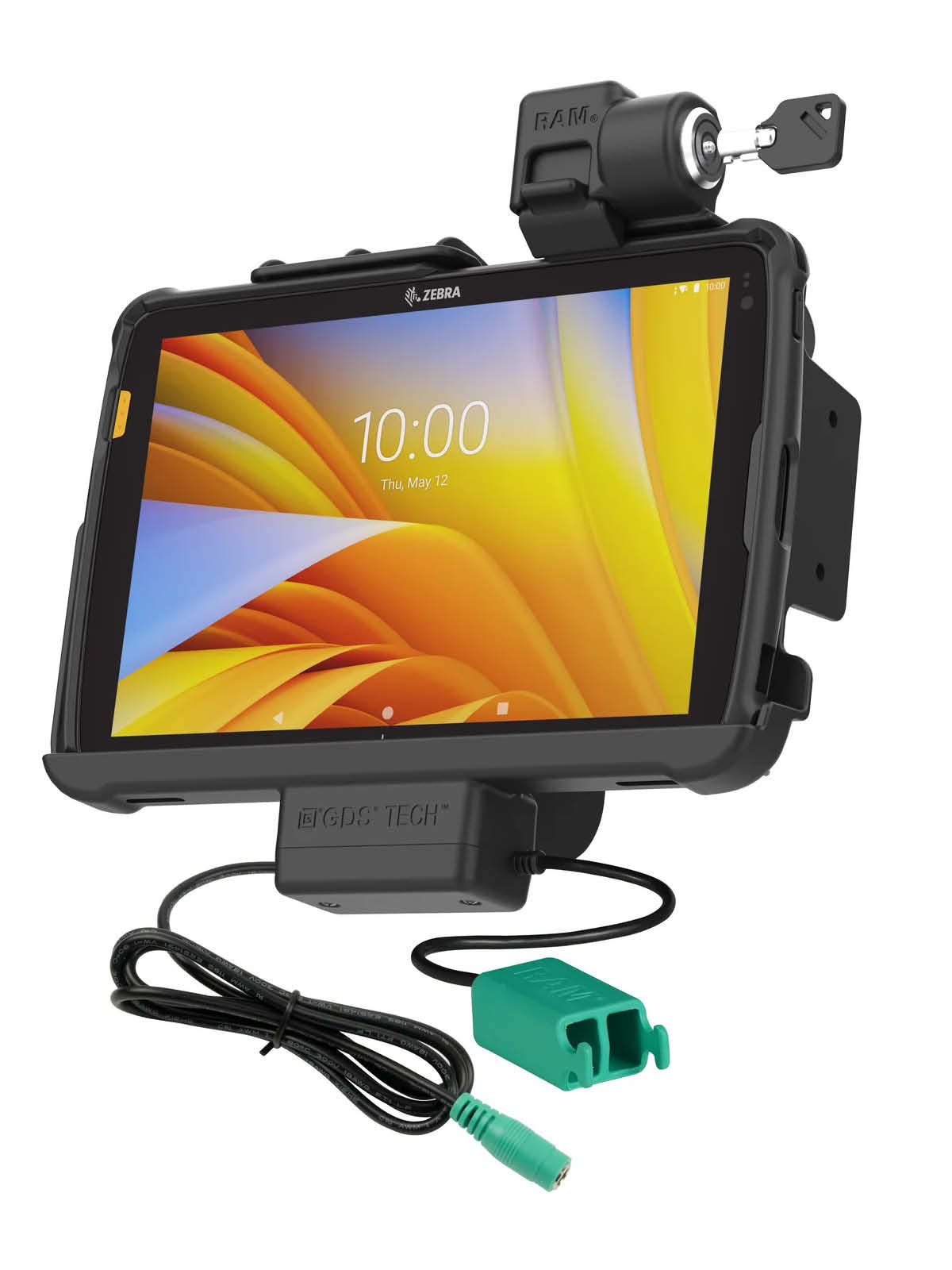 RAM Mounts Form-Fit Halteschale (Schlüsselverriegelung) für Zebra ET40 & ET45 (10“) Tablets - In Rugged Boot - 5.5mm DC & Dual USB-A-Anschluss RAM Mounts Form-Fit Halteschale (Schlüsselverriegelung) für Zebra ET40 & ET45 (10“) Tablets - In Rugged Boot - 5.5mm DC & Dual USB-A-Anschluss
