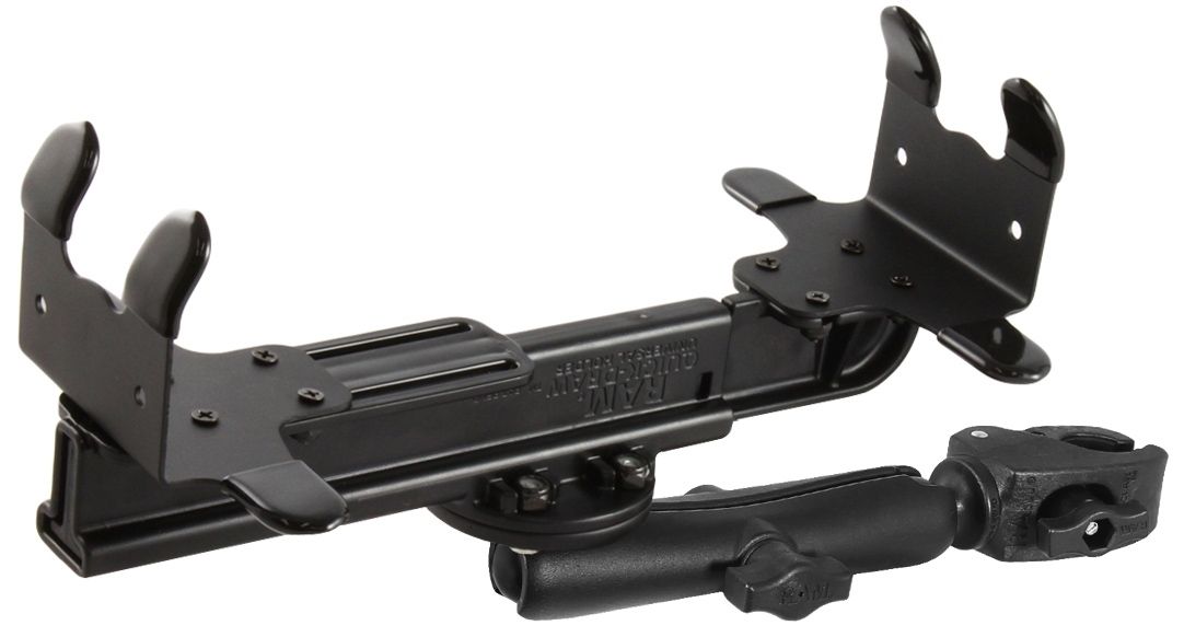 RAM Mounts Tough-Claw Druckerhalterung (Canon BJC-85 u. i80) - B-Kugel (1 Zoll), Tough-Claw klein (Durchmesser 15,9-29,0 mm), langer Verbindungsarm (ca. 150 mm)