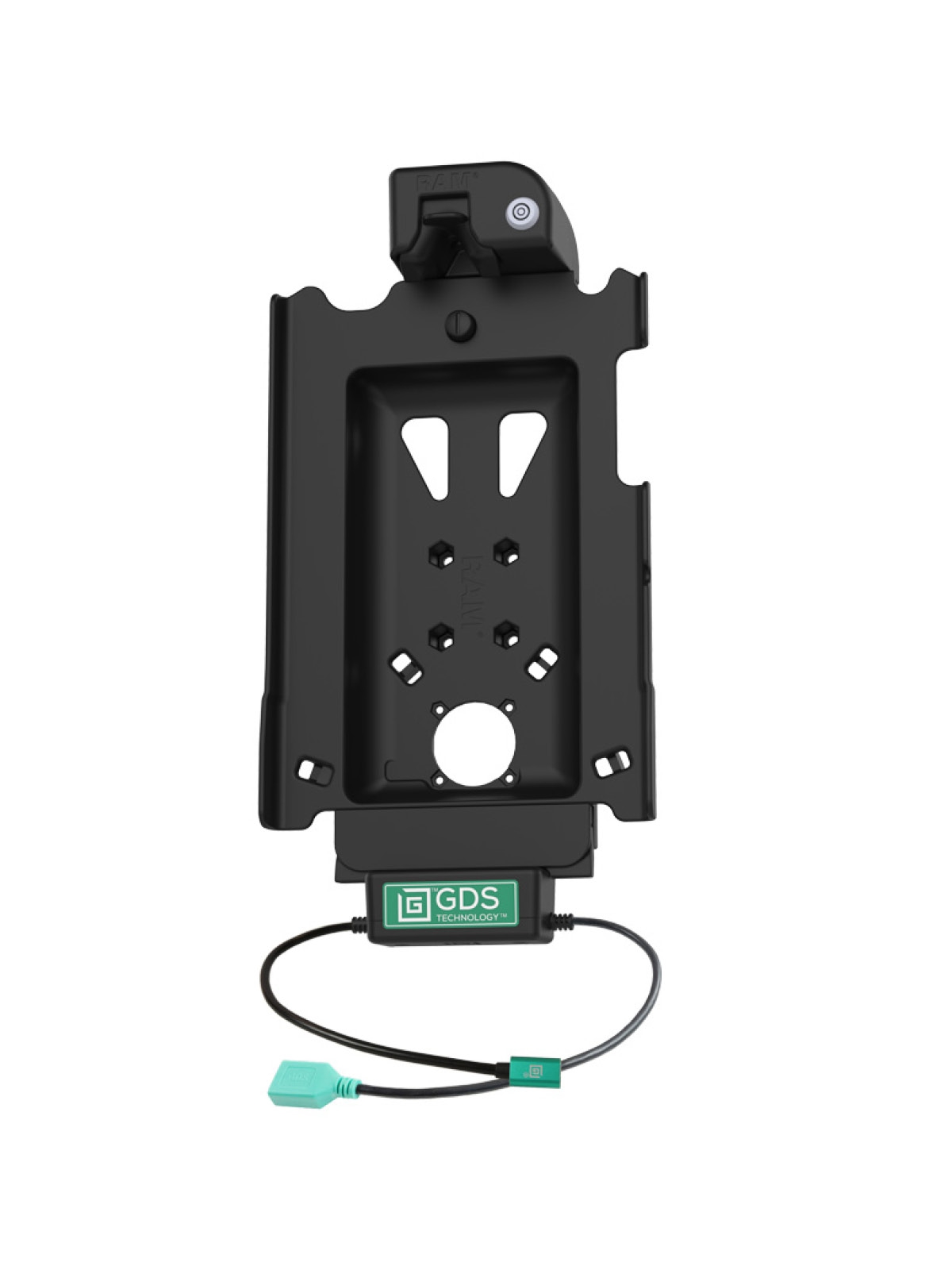 RAM Mounts GDS Tough-Dock Halteschale (Schlüsselverriegelung) für Samsung Tab A8 (10.5") - in IntelliSkin Next Gen Schutzhülle - USB-C & USB-A-Anschluss