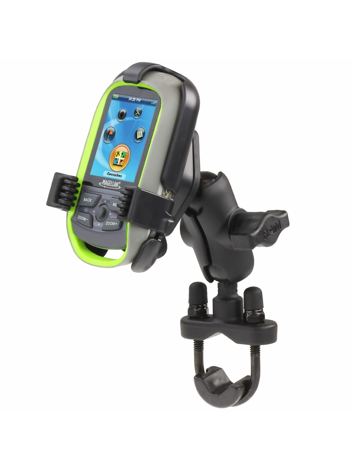 RAM Mounts Lenker-Halterung Magellan Explorist GC - B-Kugel (1 Zoll), Rohr-Klemme, kurzer Verbindungsarm