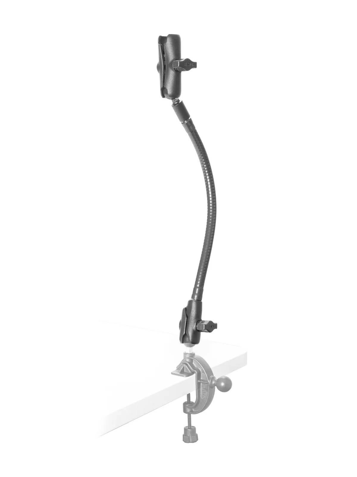 RAM Mounts Verbindungsarm mit flexiblem Stab (457,2 mm) & B-Kugel-Aufnahme - Mittlerer Verbindungsarm (Gesamtlänge: 94,74 mm) - B-Kugel (1 Zoll)