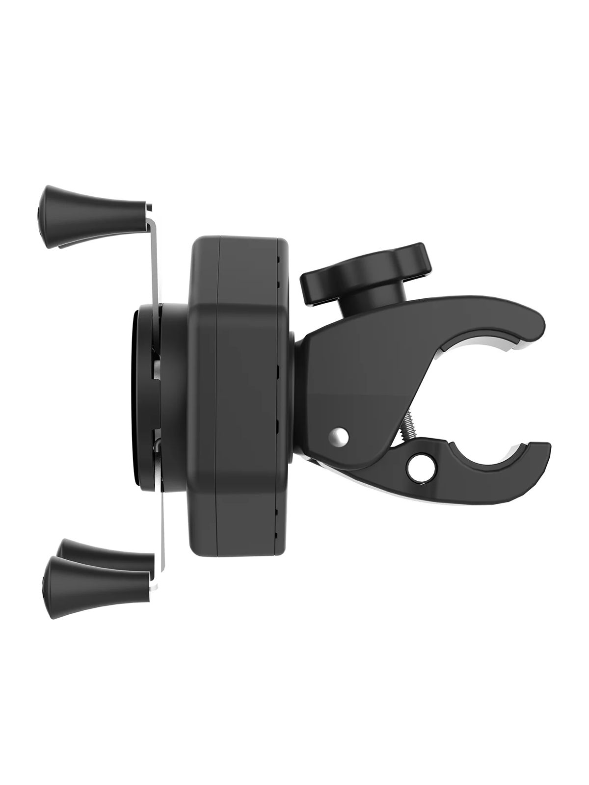 RAM Mounts X-Grip Halterung für Smartphones bis 82,6 mm Breite mit Vibe-Safe Adapter und kleiner ToughClaw (Durchmesser 15,9-29,0 mm)