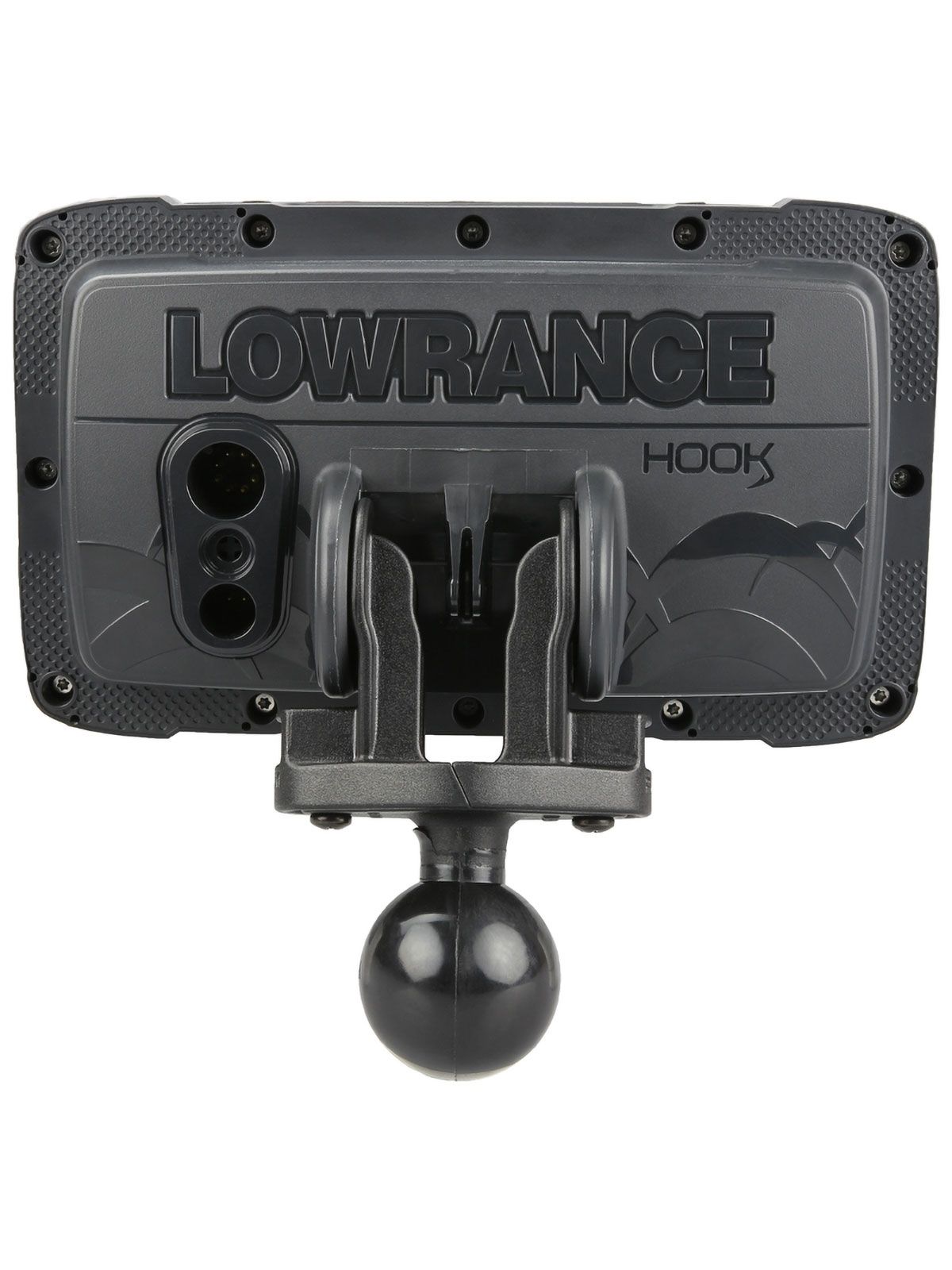 RAM Mounts Diamond Basisplatte (Trapez) inkl. Lowrance Hook² Adapter - C-Kugel (1,5 Zoll)