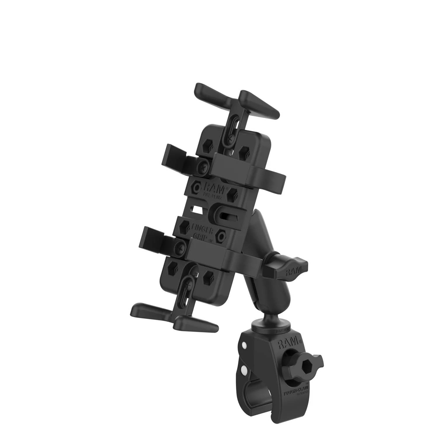 RAM Mounts Finger-Grip Klemm-Halterung - B-Kugel (1 Zoll), kleine Tough-Claw (Durckmesser 15,9-29,0 mm)