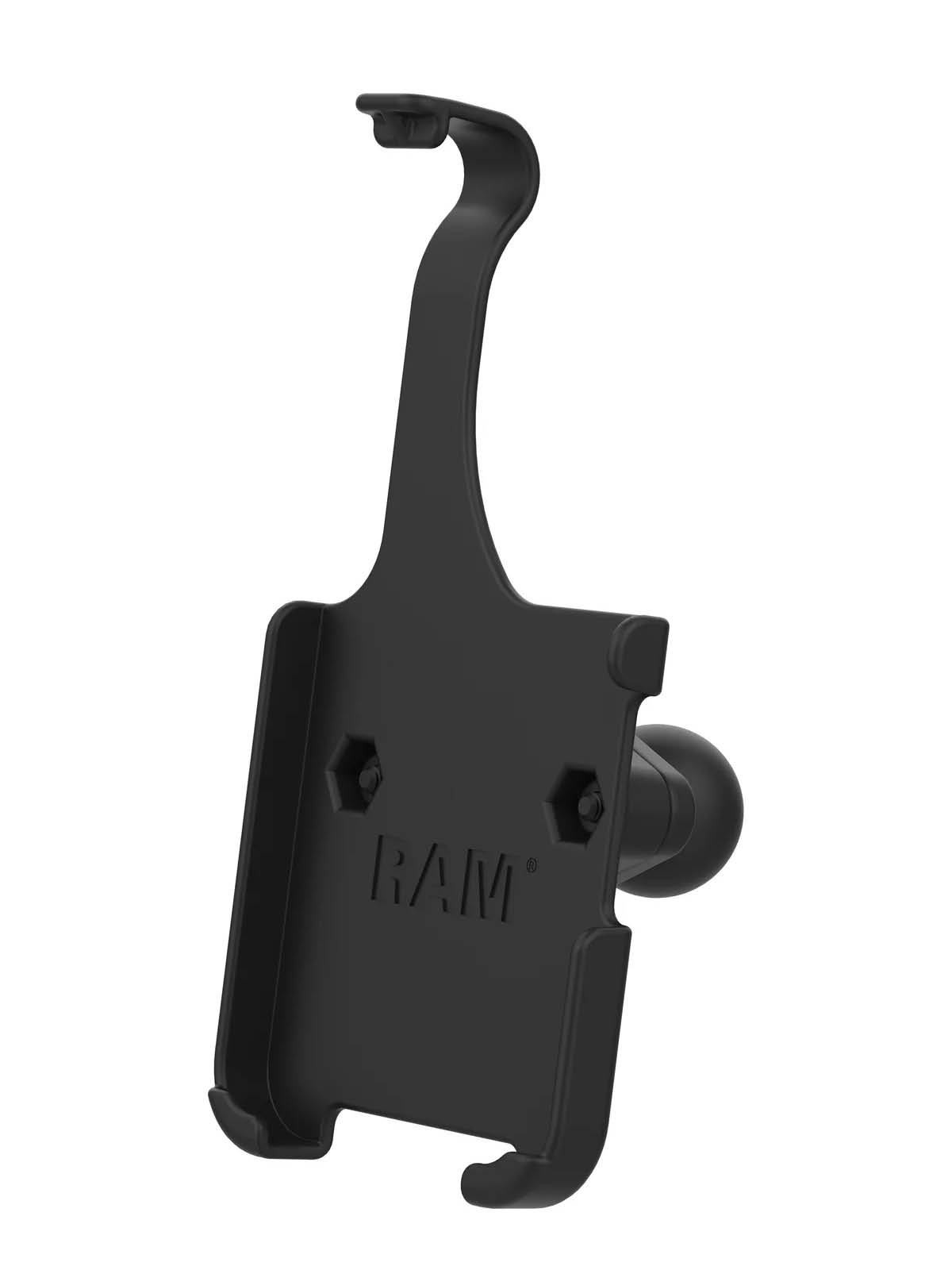 RAM Mounts EZ-Roll'r Form-Fit Halteschale für Apple iPhone 13, 13 Pro, 14, 14 Pro, 15 & 16 - Ohne Schutzhülle - Inkl. Diamond (Trapez) Basiskugel (B-Kugel)