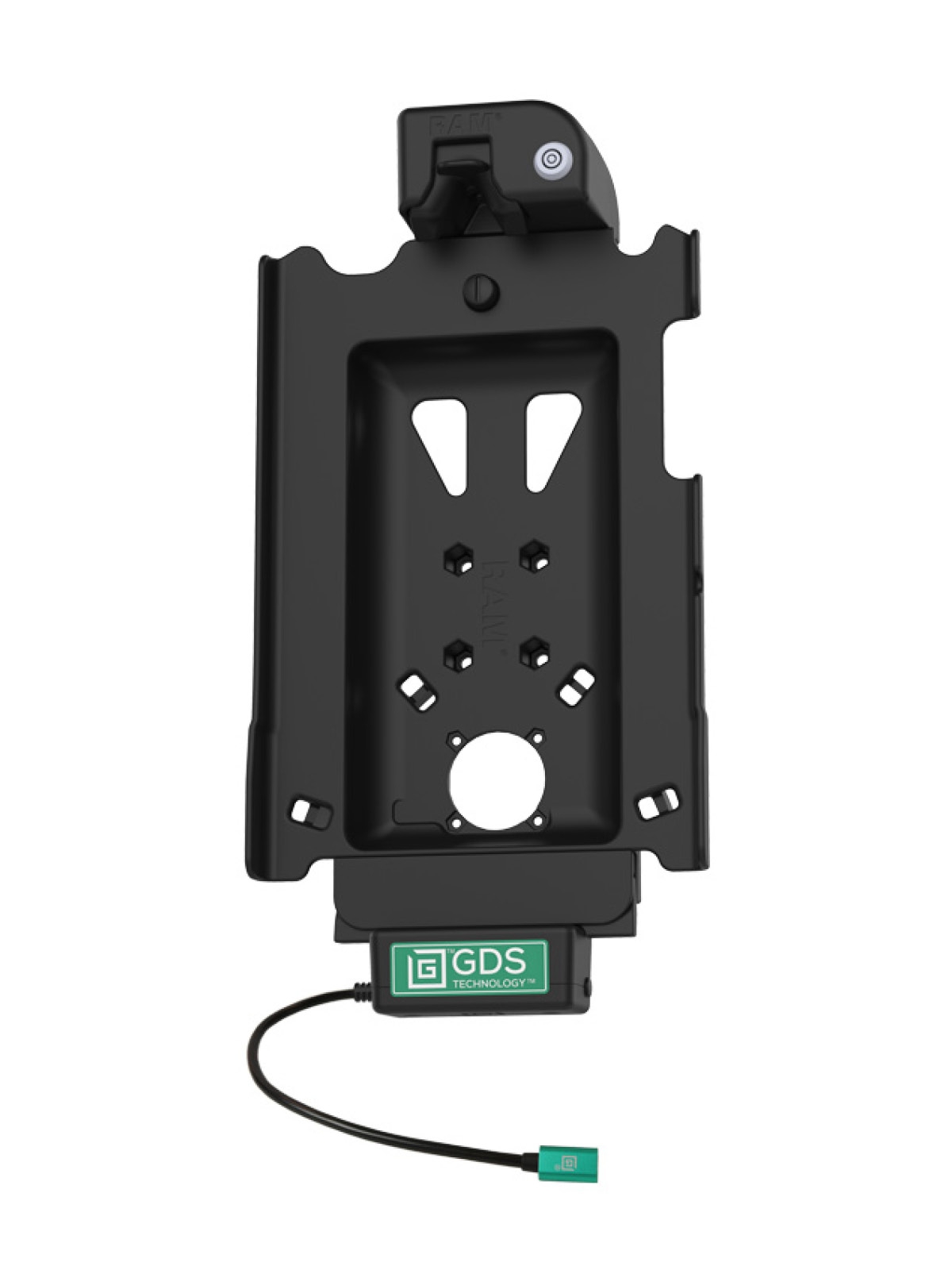 RAM Mounts GDS Tough-Dock Halteschale (Schlüsselverriegelung) für Samsung Tab A8 (10.5") - in IntelliSkin Next Gen Schutzhülle - USB-C-Anschluss