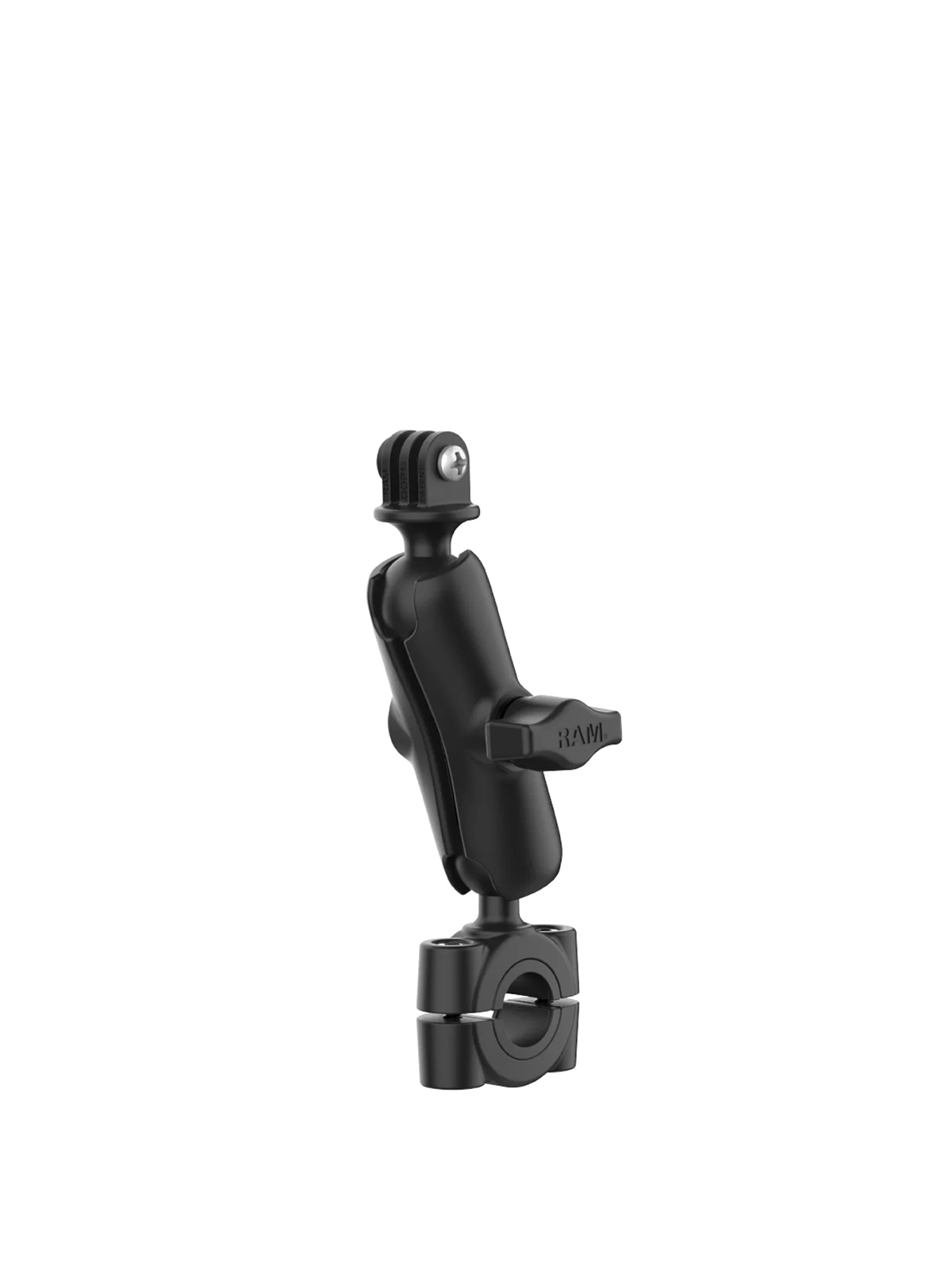 RAM Mounts GoPro Torque-Kamerahalterung (mittel) - B-Kugel (1 Zoll), Torque-Basis (19-25 mm Durchmesser), mittlerer Verbindungsarm