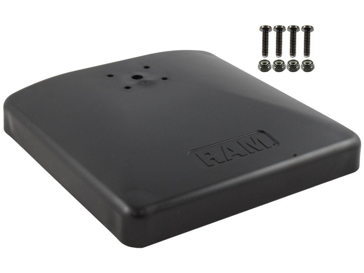 RAM Mounts Verbundstoff-Standbasis - 228 x 228 mm, AMPS-Aufnahme, Schrauben-Set