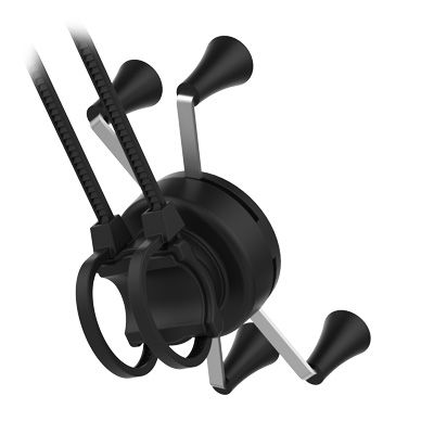 RAM Mounts X-Grip Lenker-Halterung mit Kabelbinder für Smartphones - Bis 82,55 mm Breite - Durchmesser von 12,07 mm bis 42,67 mm