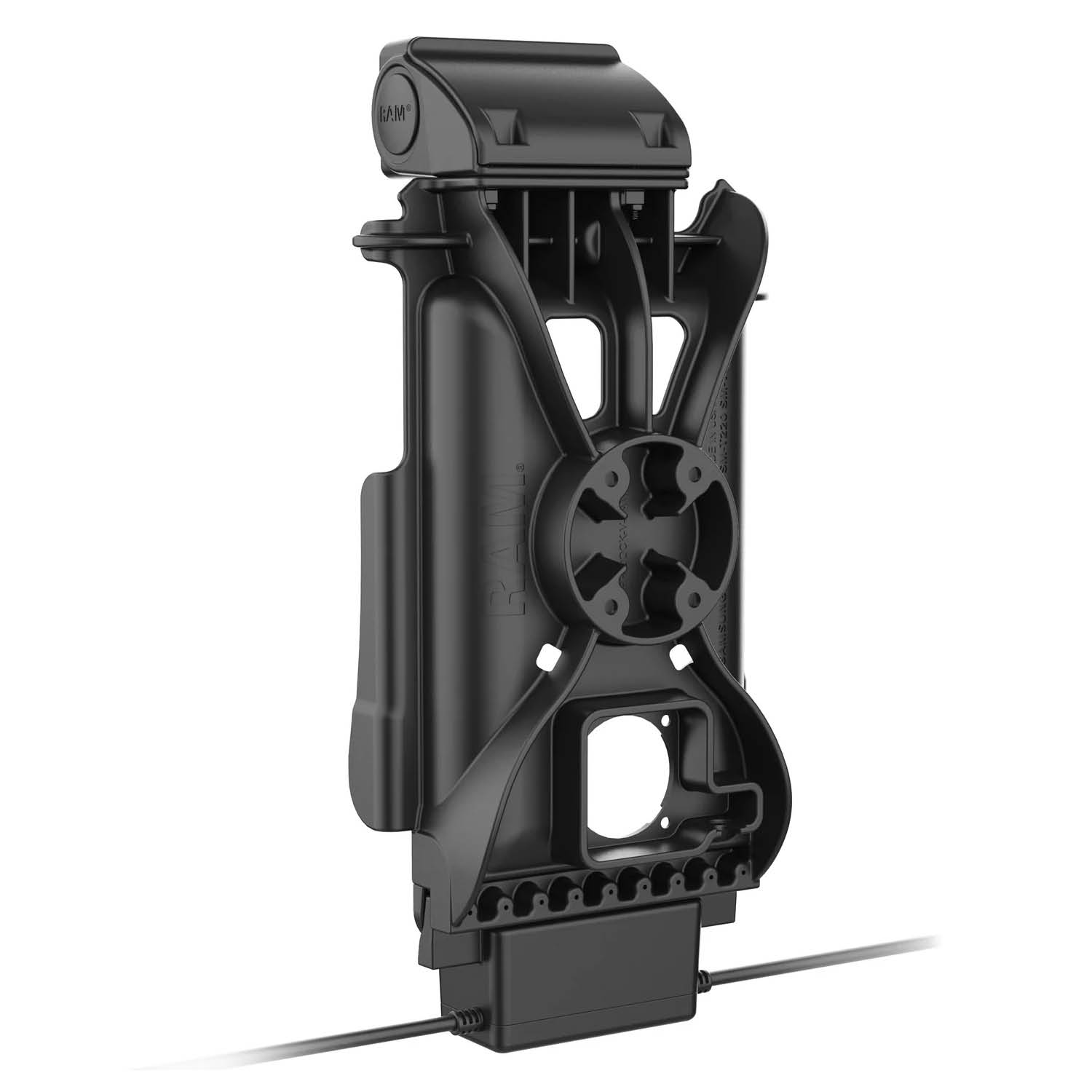 RAM Mounts GDS Tough-Dock Halteschale (Schnappverschluss) für Samsung Tab A9 & A11 - in IntelliSkin Next Gen Schutzhülle - USB-C & USB-A-Anschluss