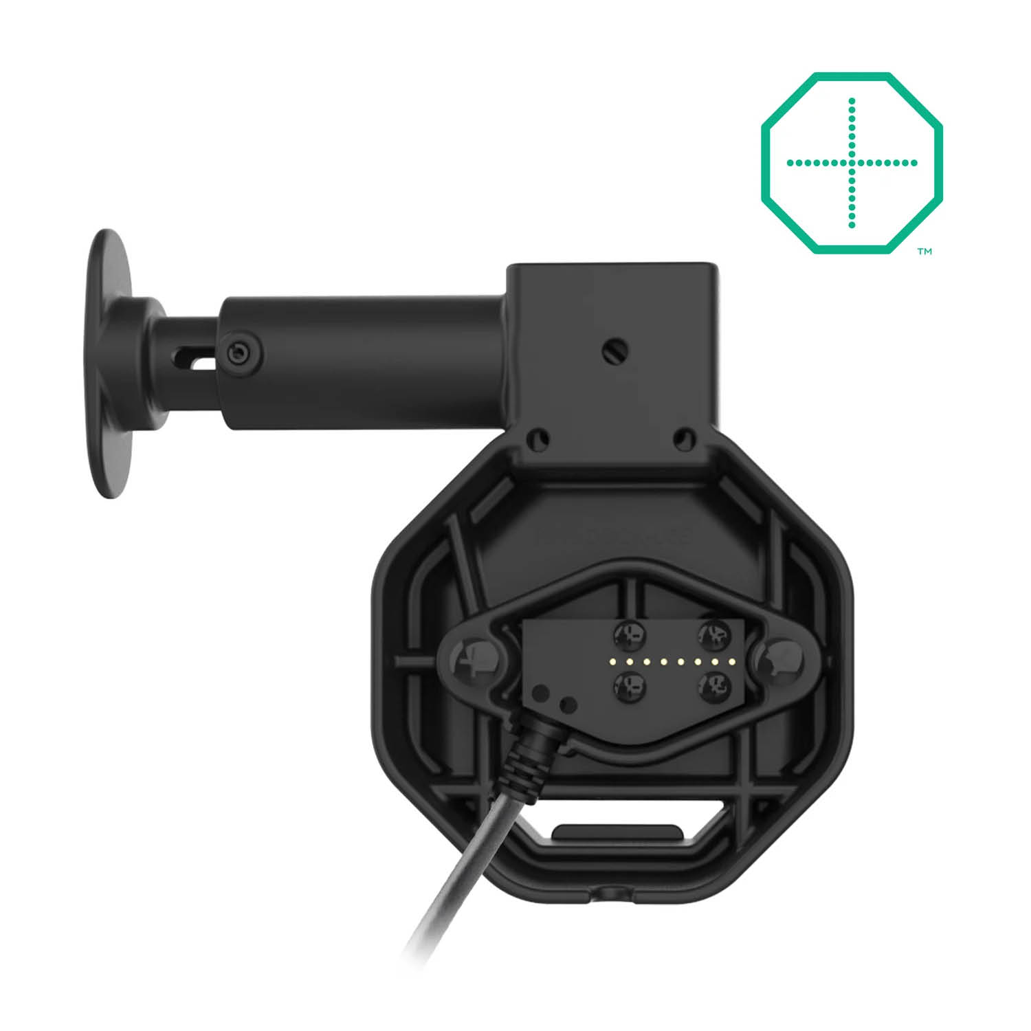 RAM Mounts GDS Uni-Conn Snap-In Ladesockel mit Lösevorrichtung - 2-Loch AMPS - RJ45-Anschluss - PoE zu PD-Lademodul - Schrauben-Set