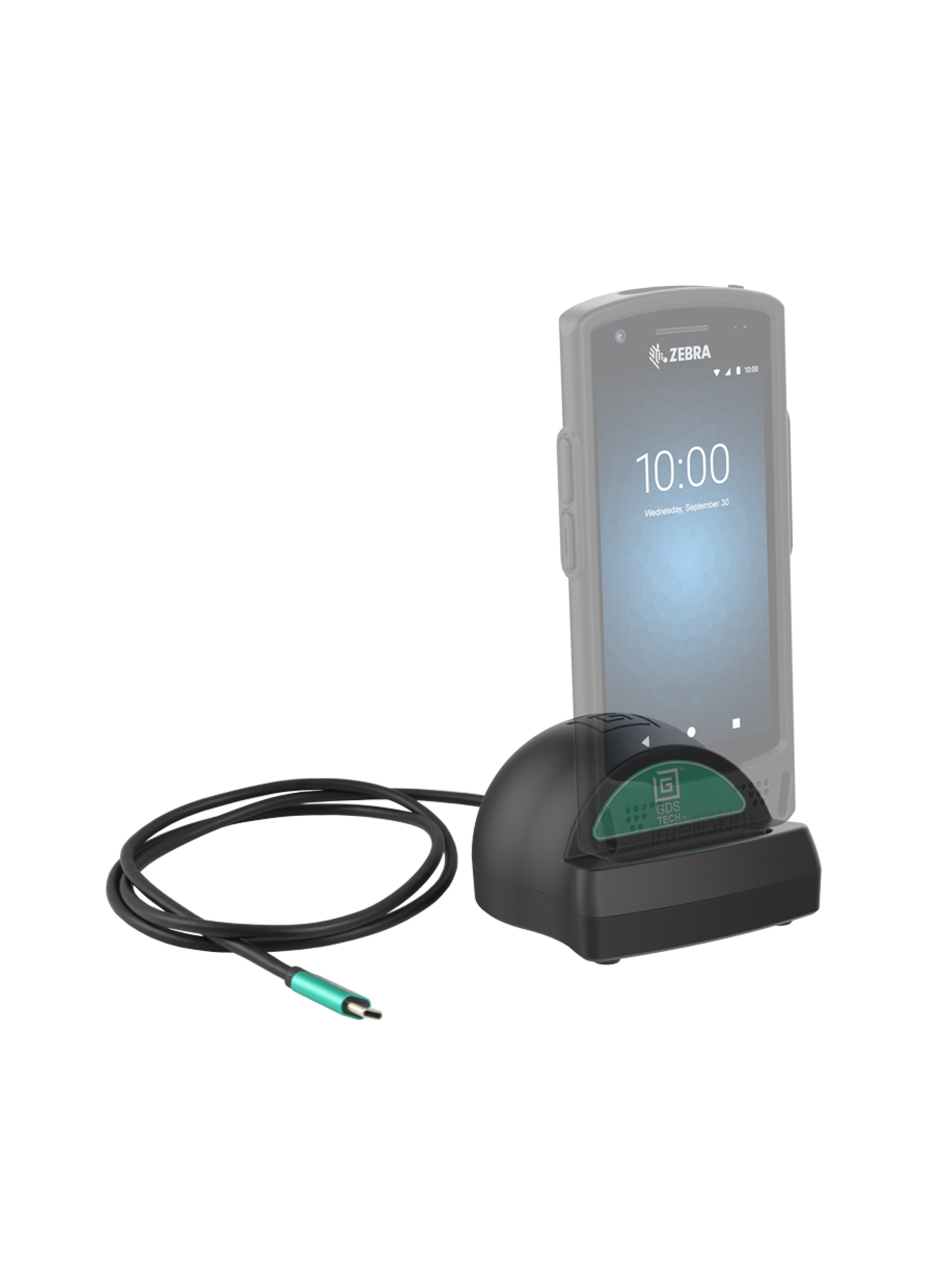 RAM Mounts GDS Tisch-Ladestation mit Power Delivery für (kleine) Tablets & Smartphones - In IntelliSkin Schutzhülle - USB-C-Anschluss