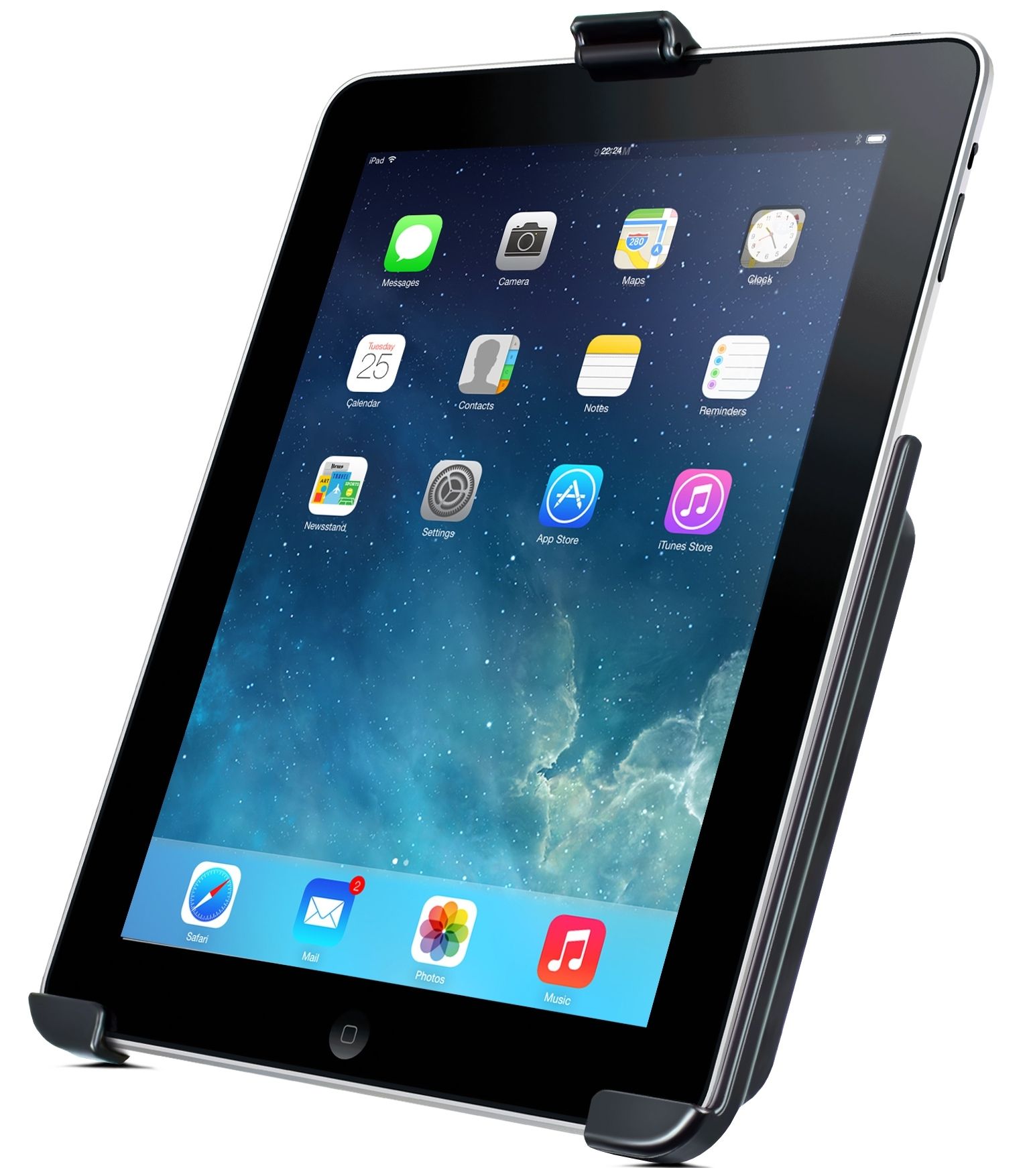 RAM Mounts EZ-Roll'r Form-Fit Halteschale für Apple iPad 2, 3 & 4 - Ohne Schutzhülle